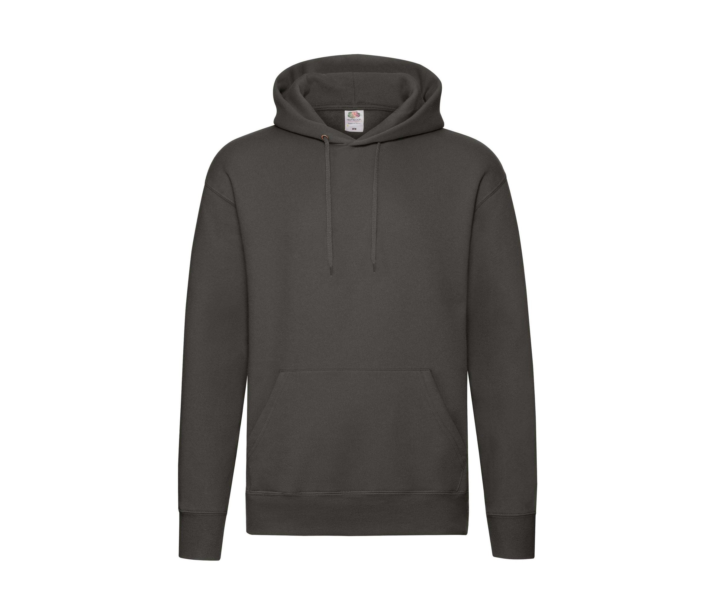 Sudadera Super Premium Long Sleeve Fruit of the Loom SC2152 en color charcoal
