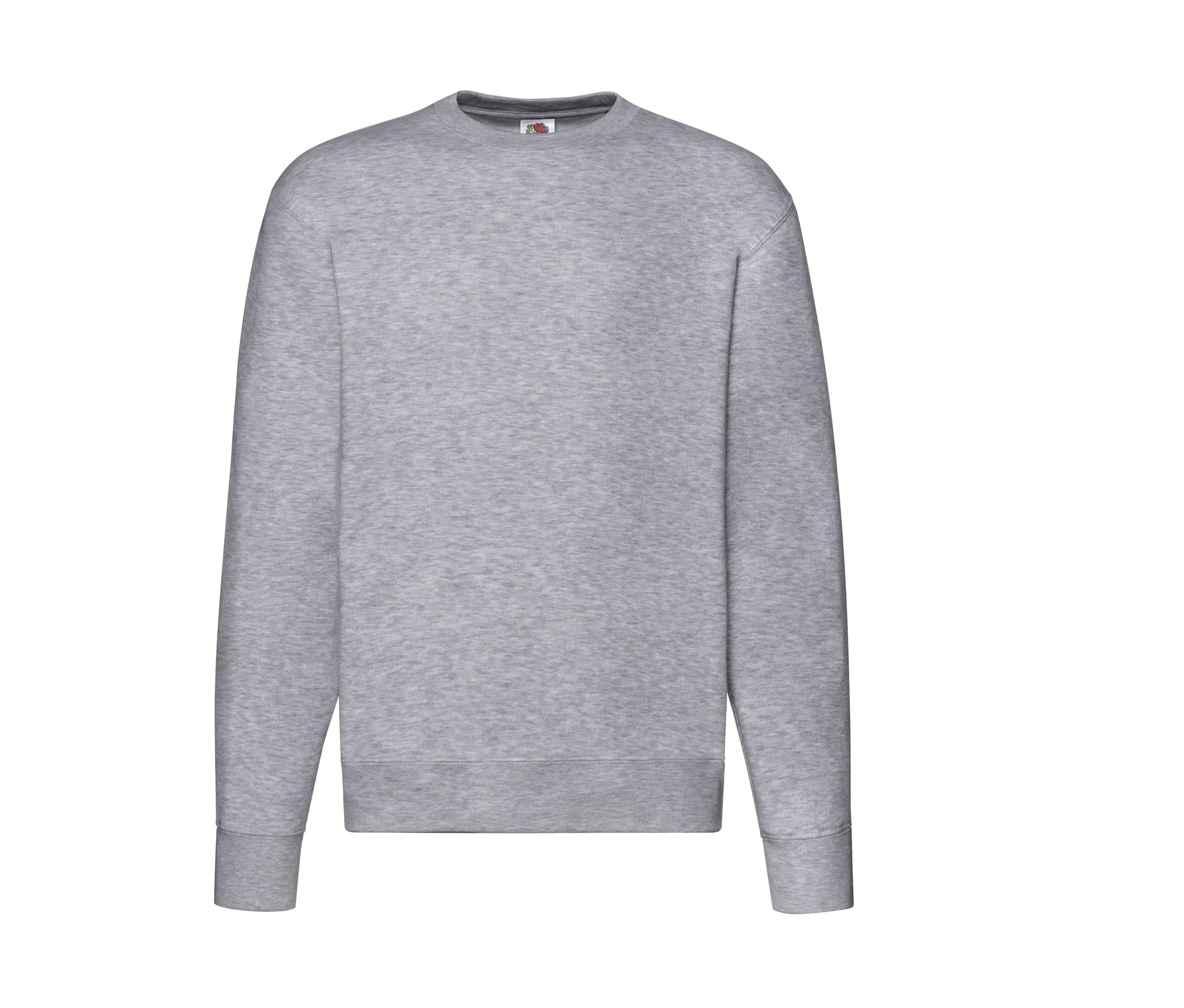 Sudadera Premium Set-in Sweat Fruit of the Loom SC2154 en color gris jaspeado
