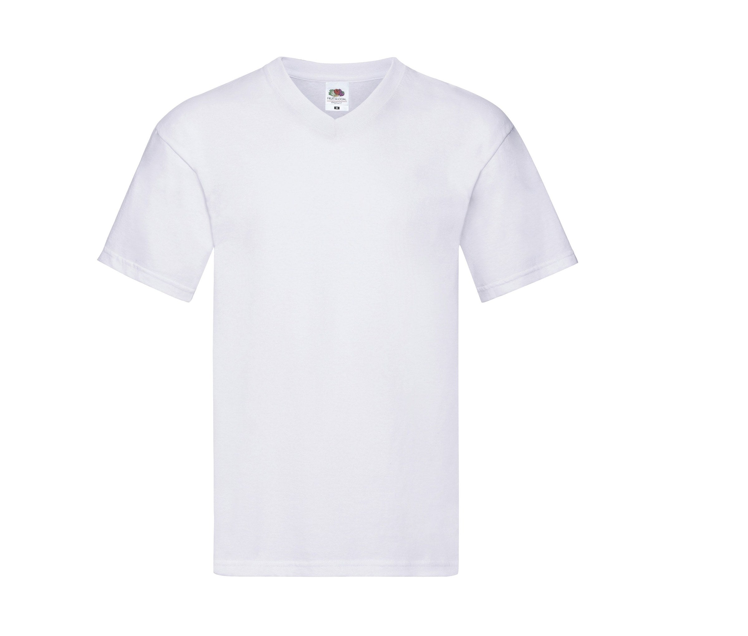 Camiseta Original V Neck Fruit of the Loom SC224 en color blanco