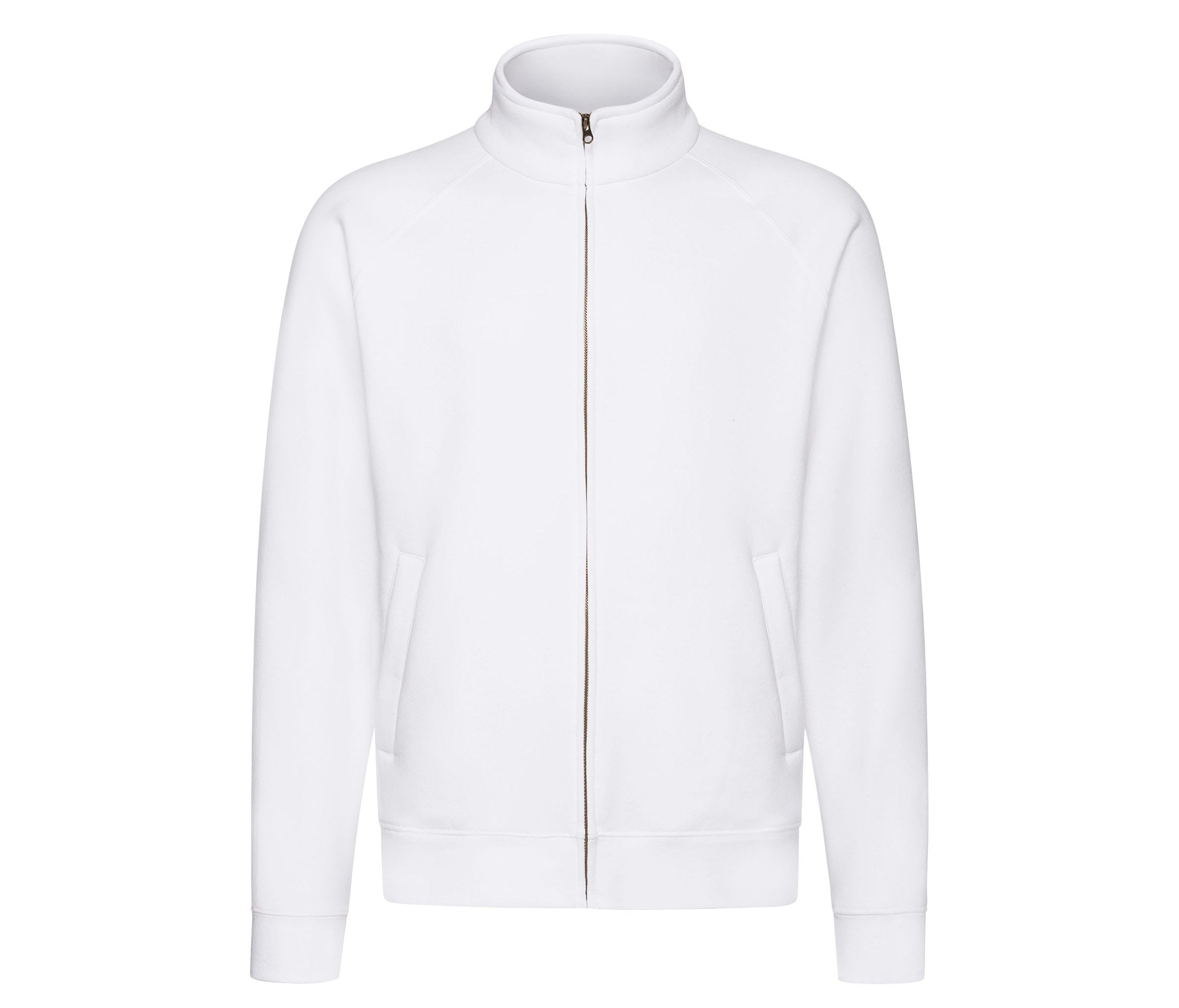 Sudadera Premium Sweat Jacket Fruit of the Loom SC2280 en color blanco