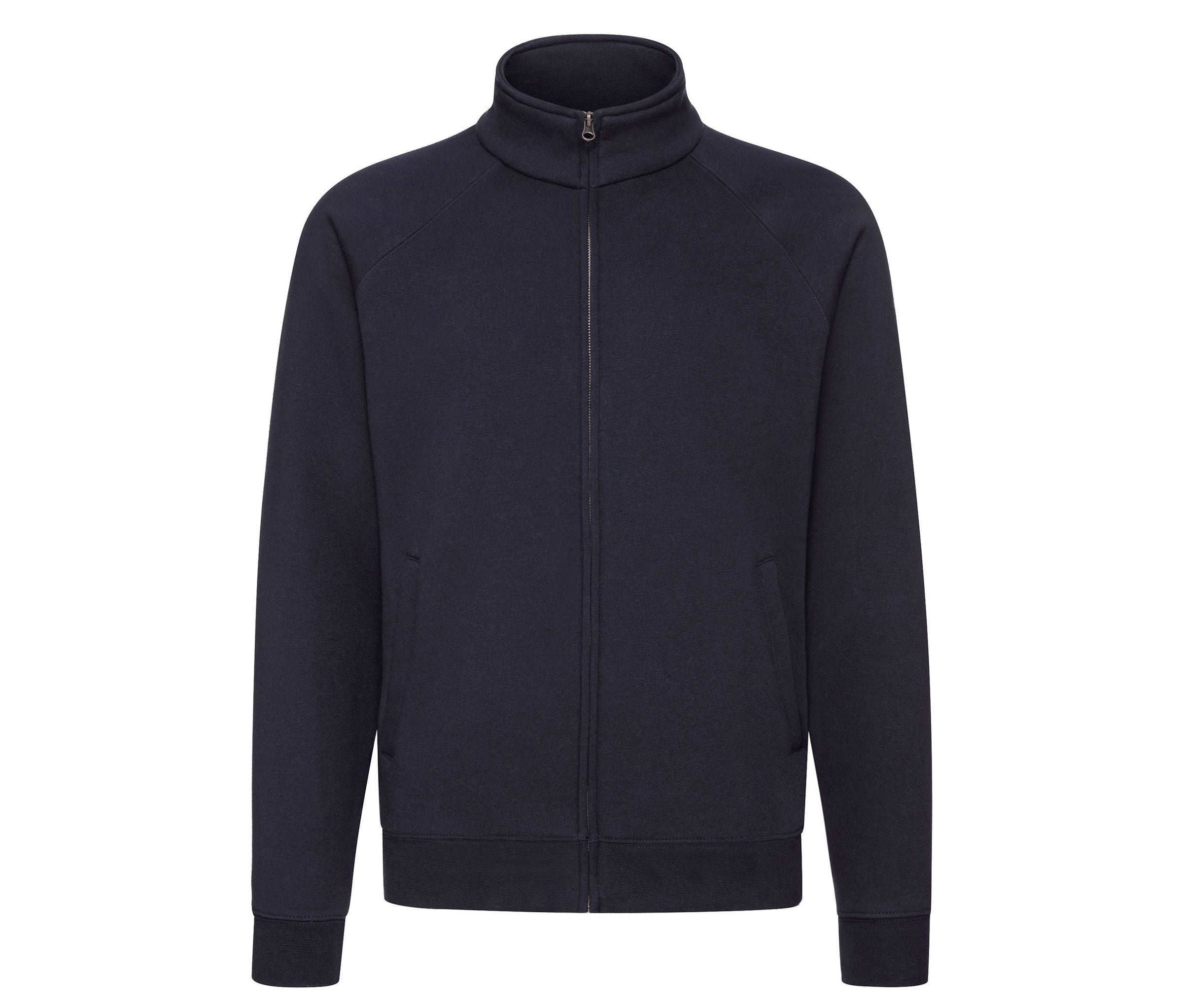 Sudadera Premium Sweat Jacket Fruit of the Loom SC2280 en color deep navy