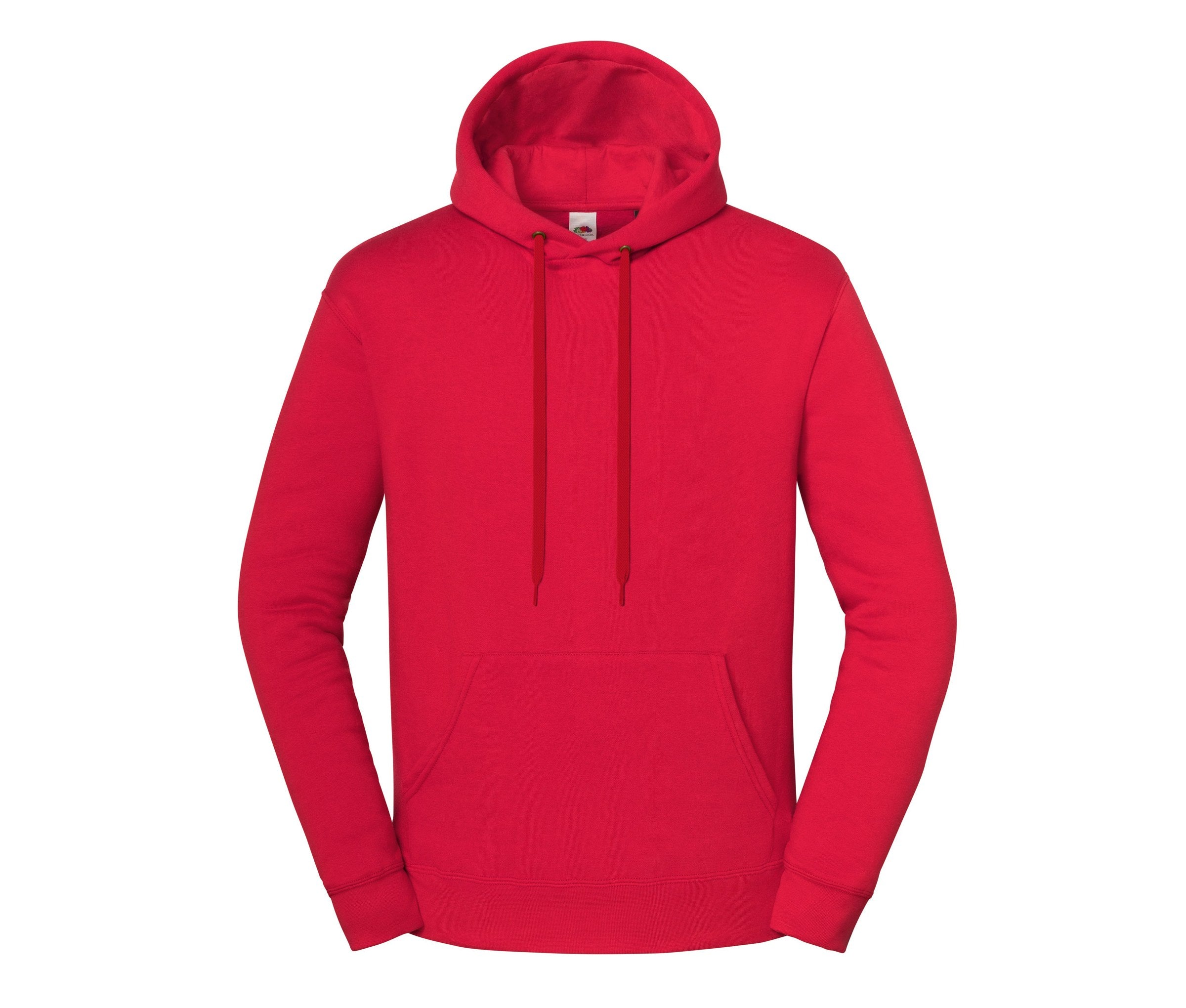 Sudadera Iconic Premium Hooded Sweat Fruit of the Loom SC2284 en color rojo