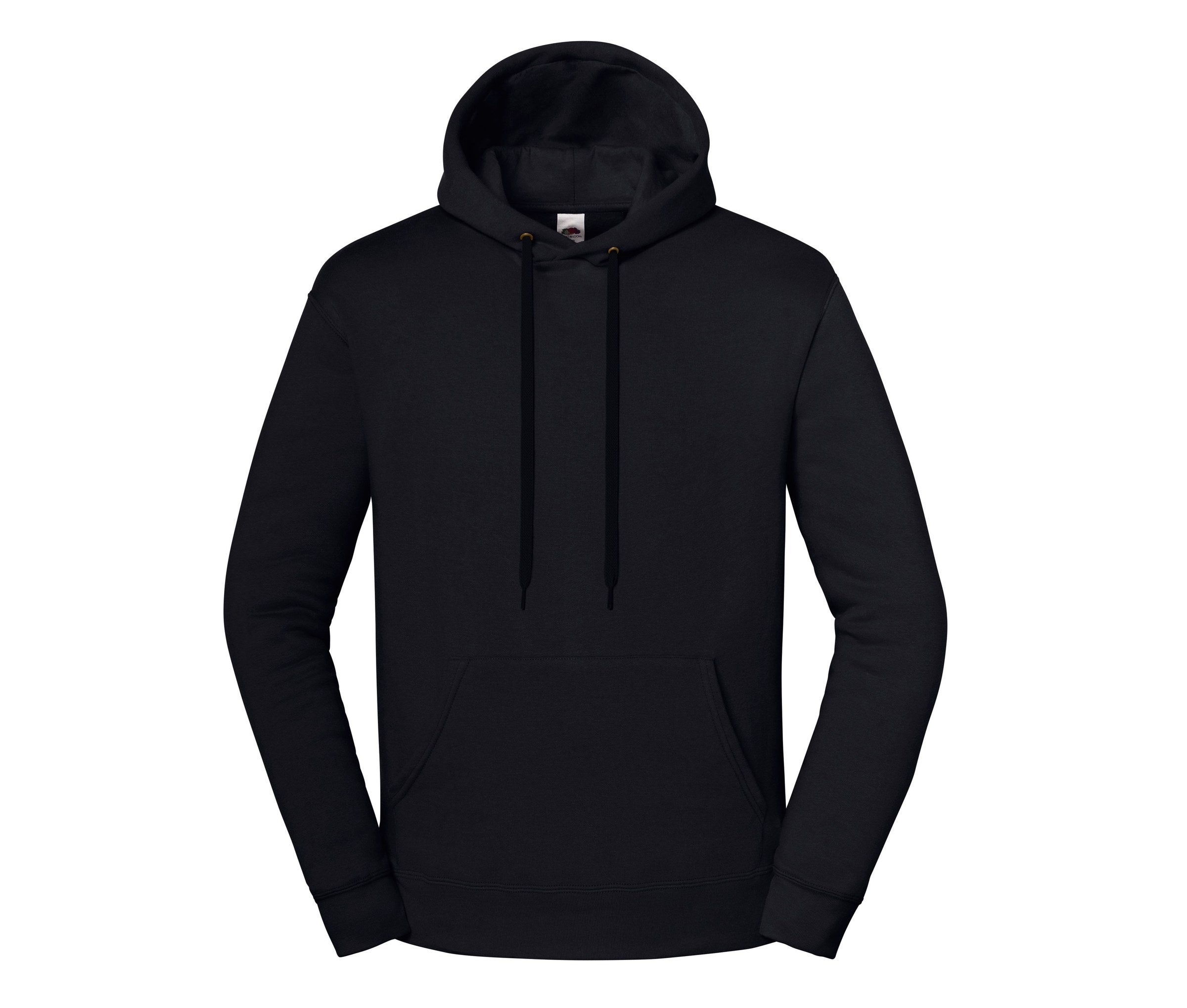 Sudadera Iconic Premium Hooded Sweat Fruit of the Loom SC2284 en color negro