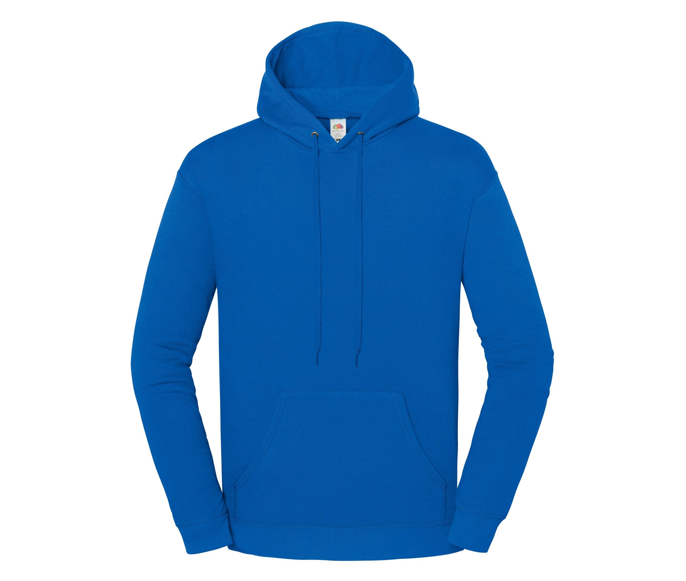 Sudadera Iconic 250 Hooded Sweat Fruit of the Loom SC2294 en color azul real