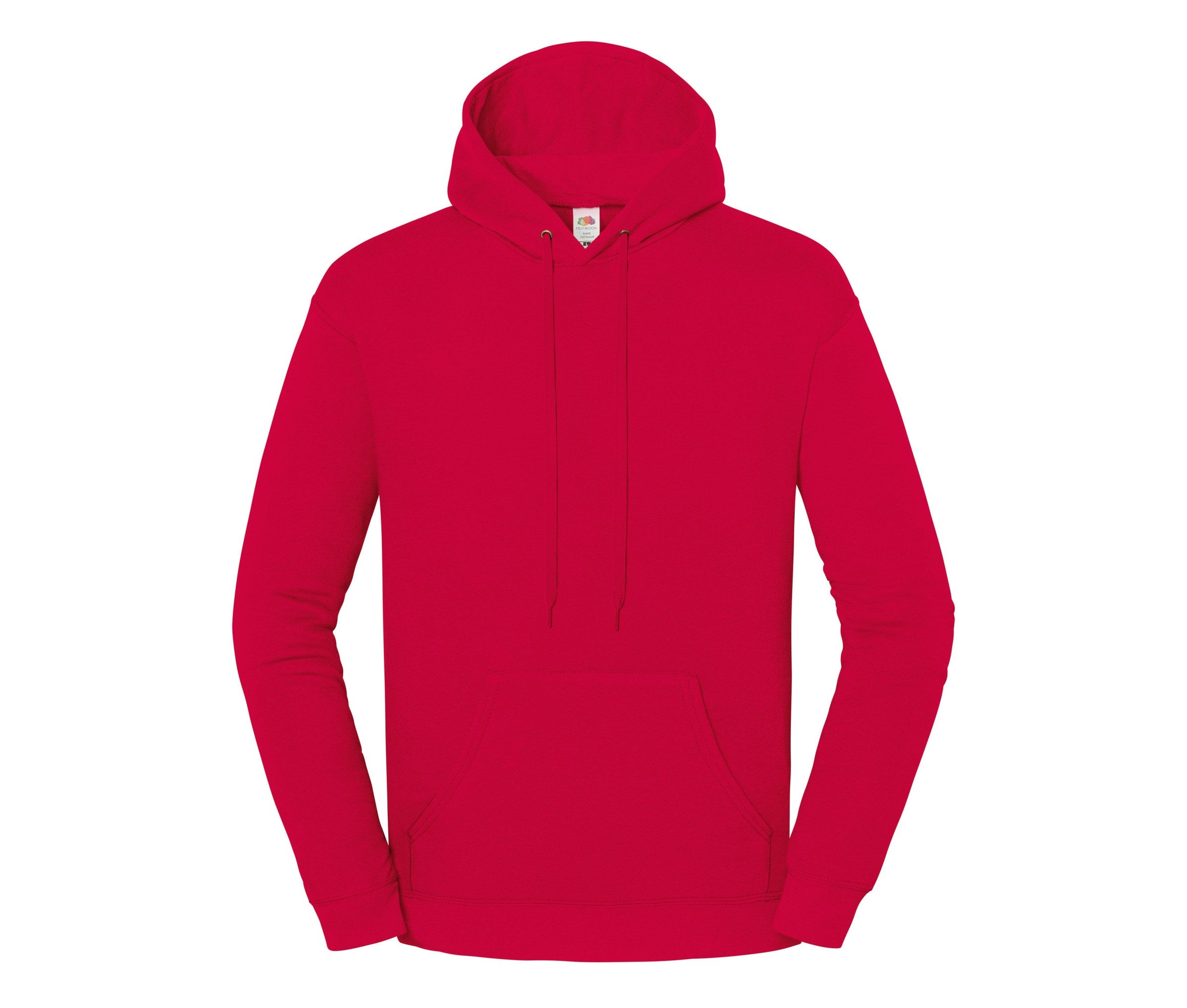 Sudadera Iconic 250 Hooded Sweat Fruit of the Loom SC2294 en color rojo