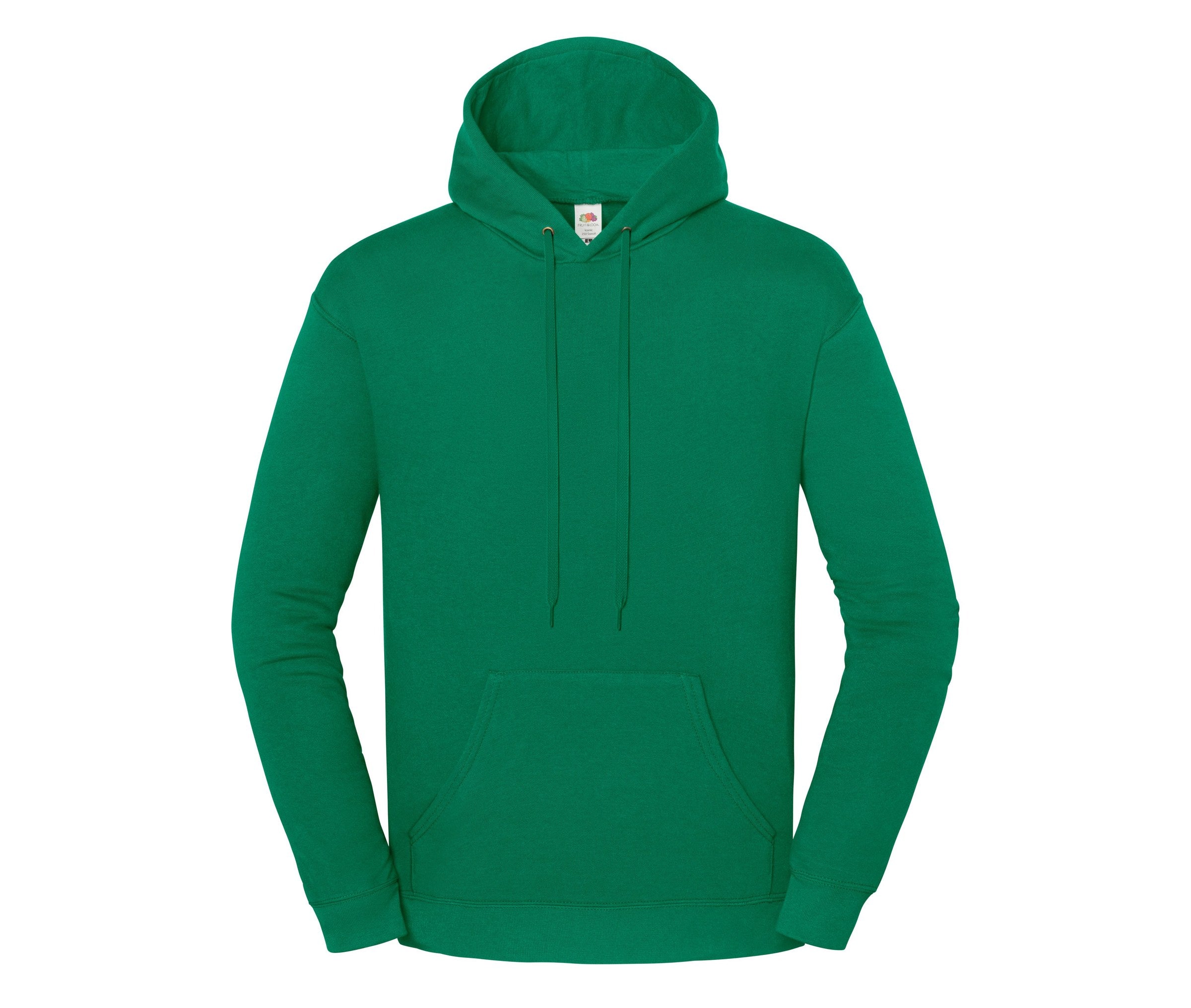 Sudadera Iconic 250 Hooded Sweat Fruit of the Loom SC2294 en color college green