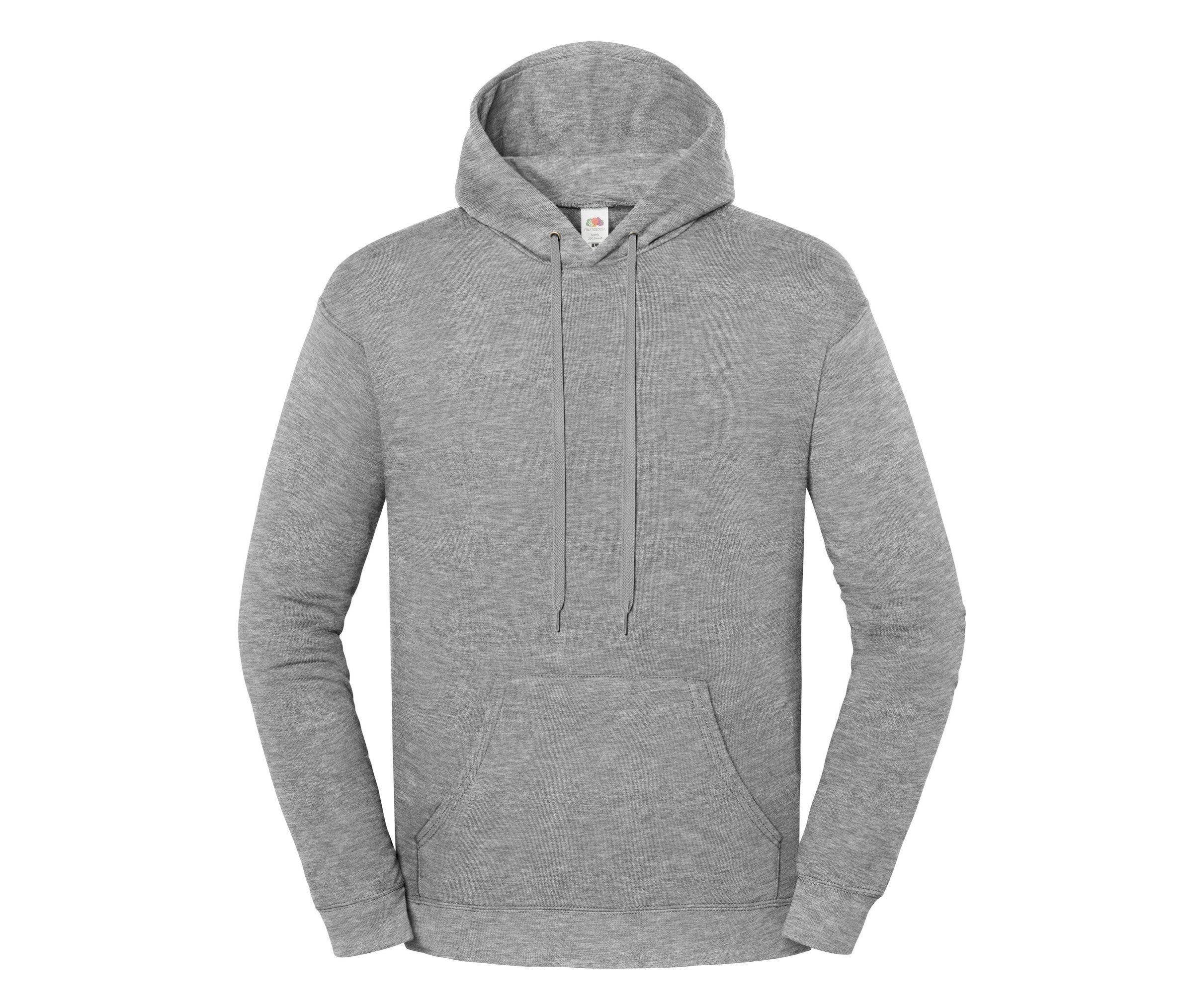 Sudadera Iconic 250 Hooded Sweat Fruit of the Loom SC2294 en color athletic heather