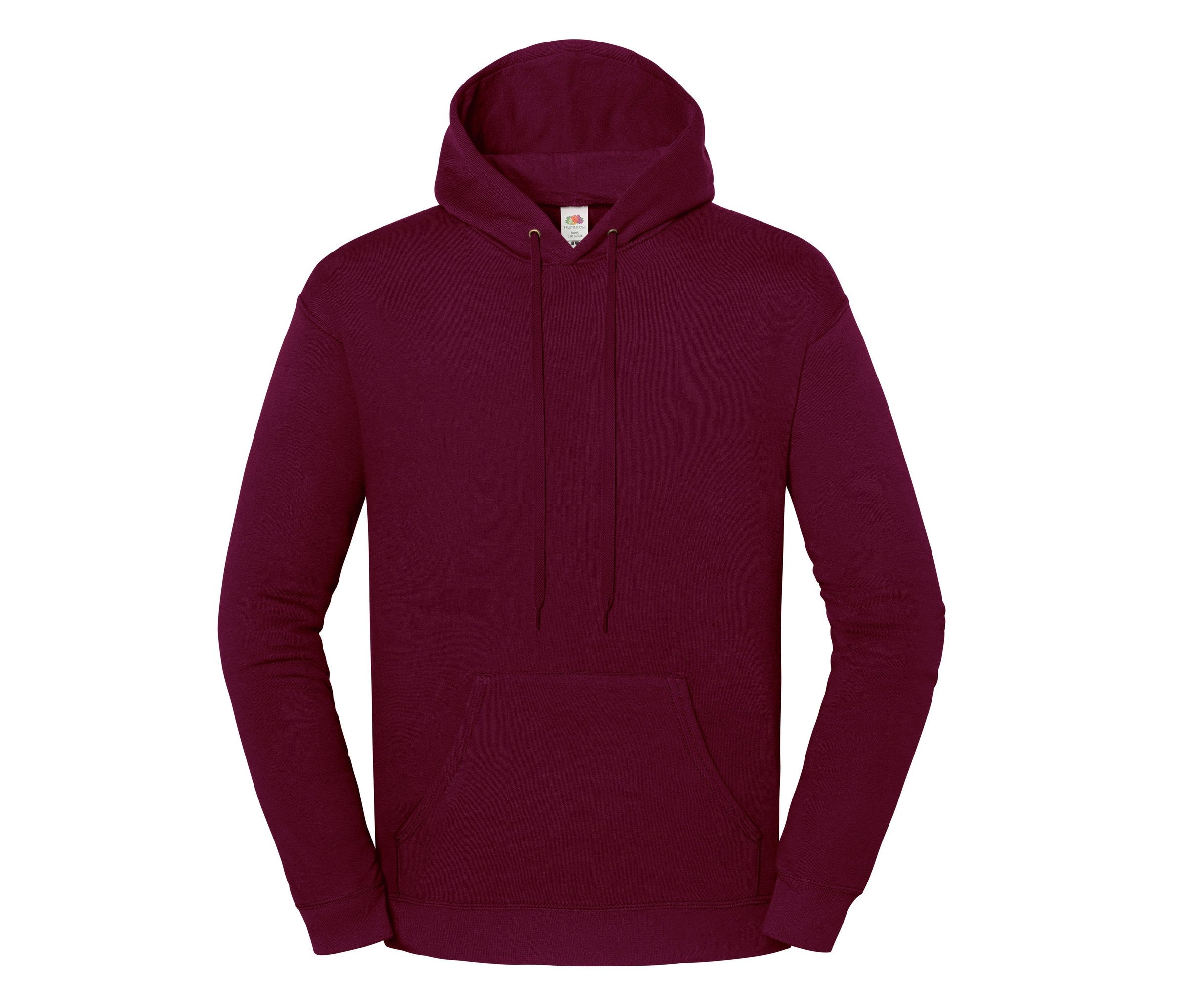 Sudadera Iconic 250 Hooded Sweat Fruit of the Loom SC2294 en color granate