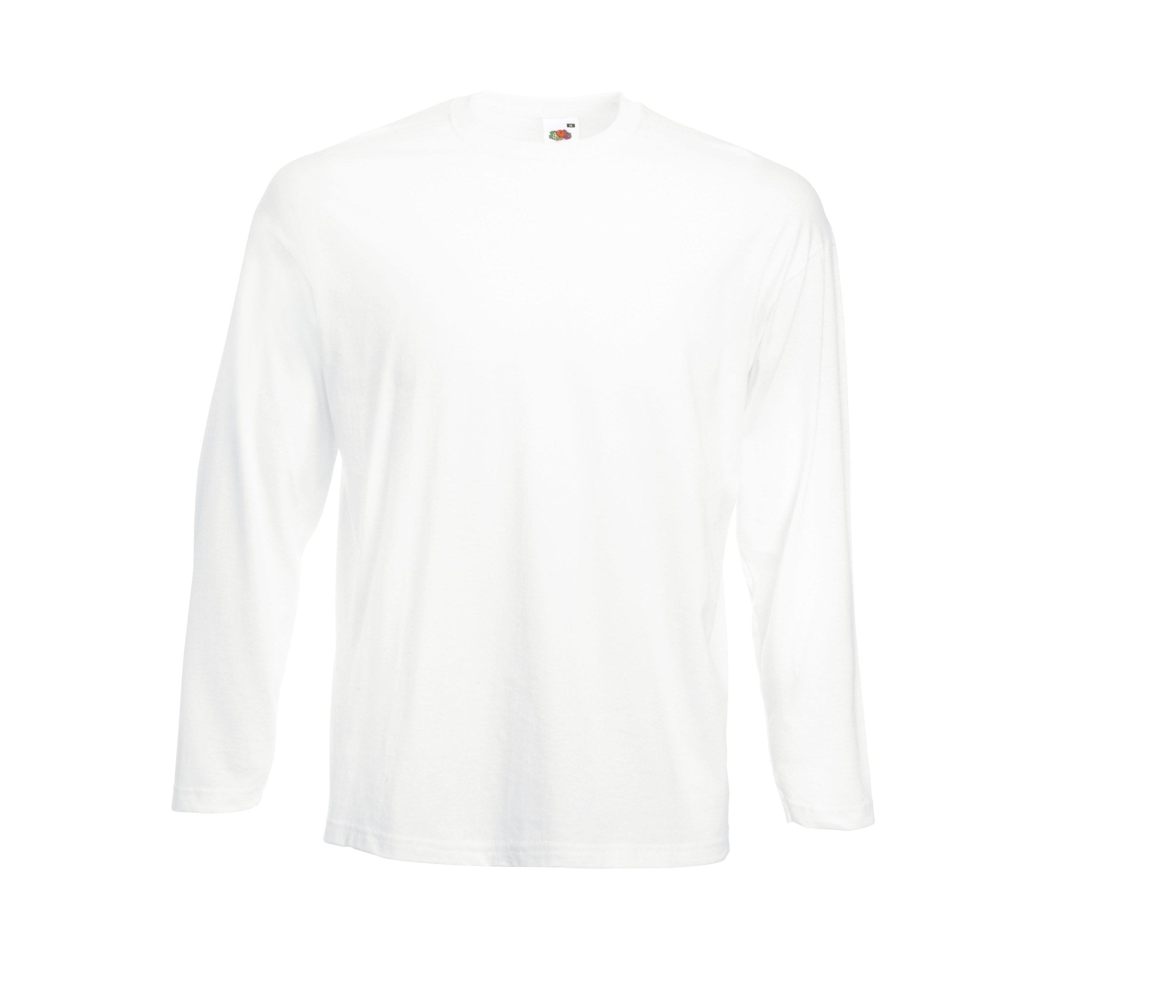 Camiseta Valueweight Long Sleeve Fruit of the Loom SC233 en color blanco