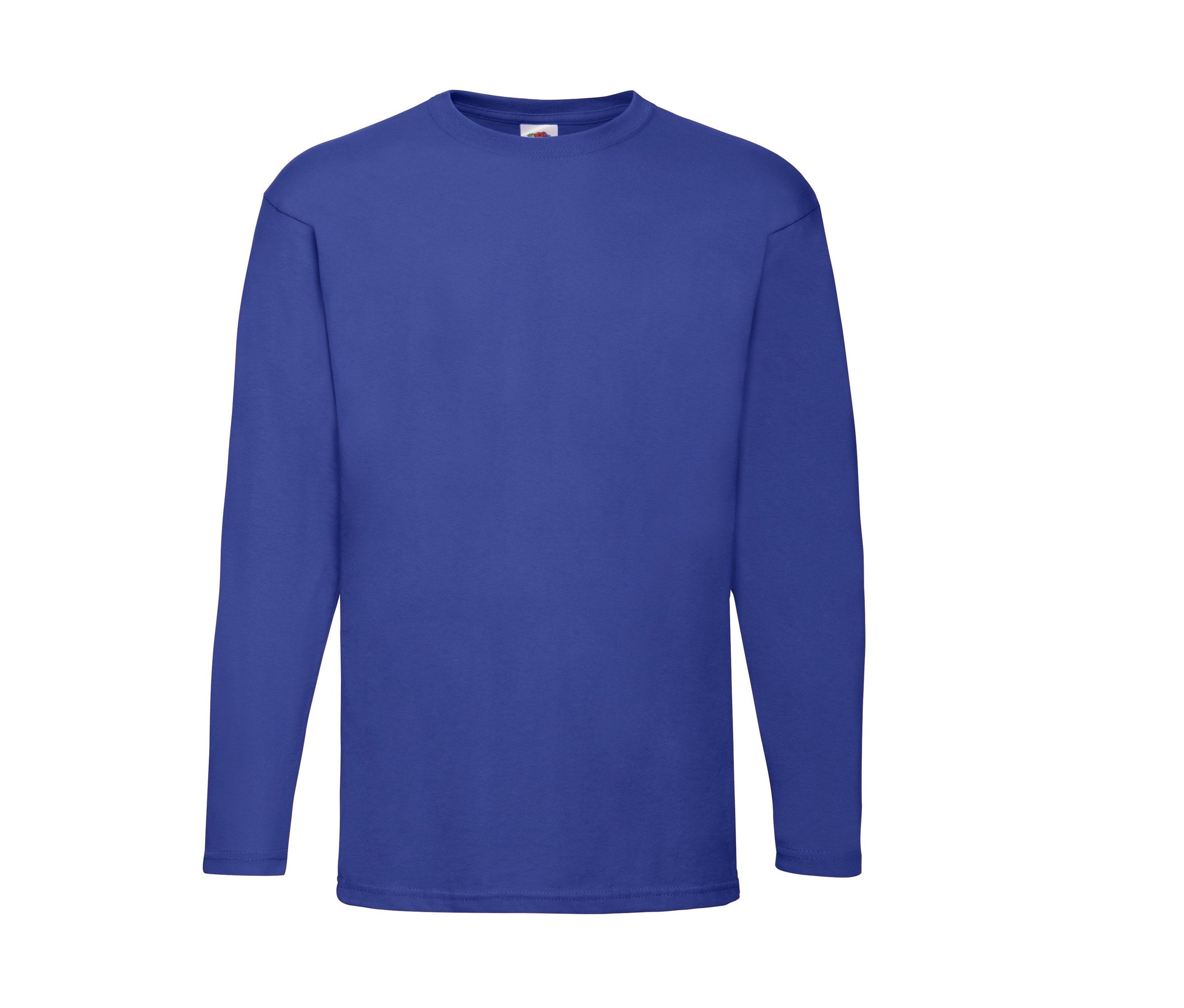 Camiseta Valueweight Long Sleeve Fruit of the Loom SC233 en color azul real