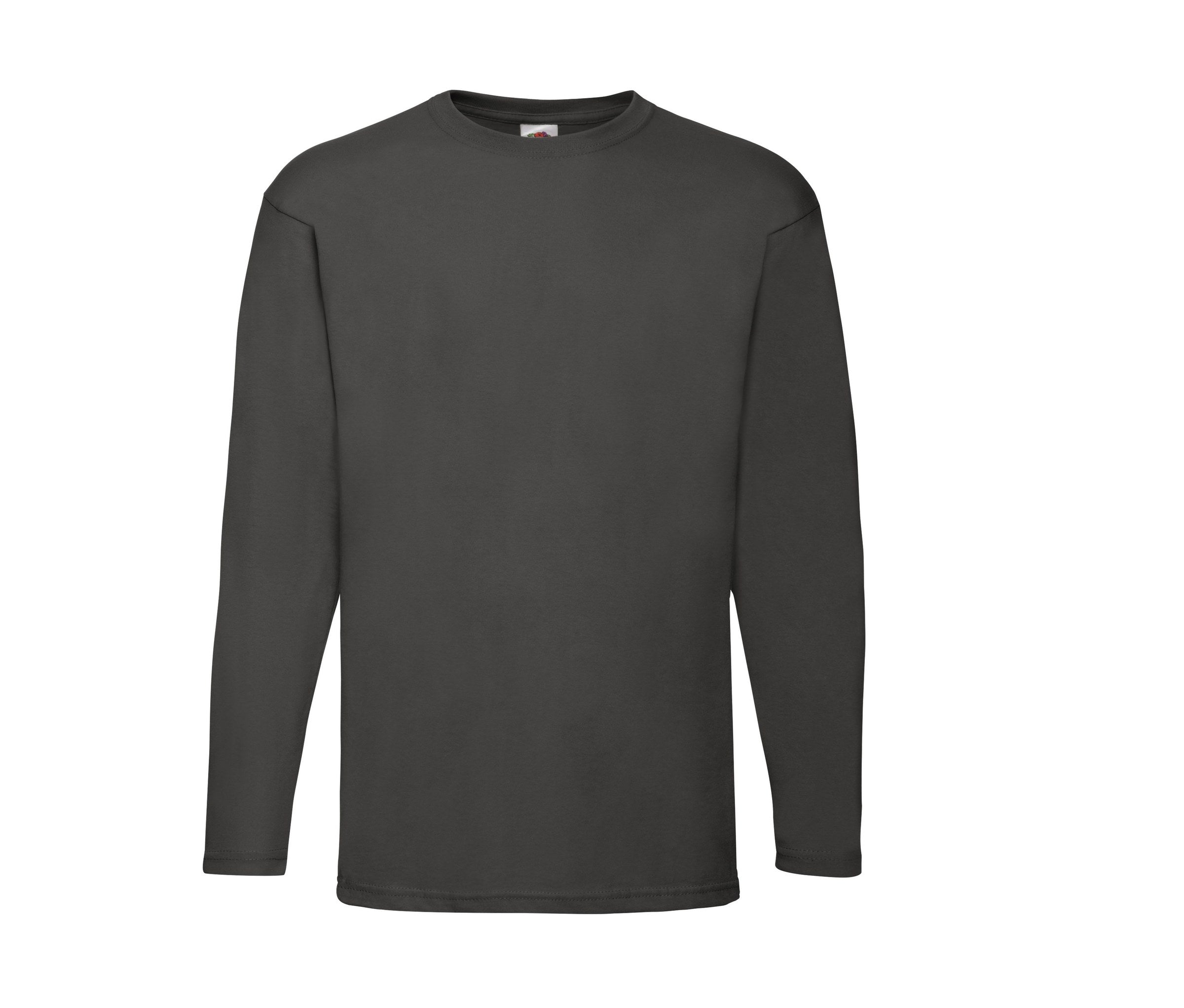 Camiseta Valueweight Long Sleeve Fruit of the Loom SC233 en color graphite grey