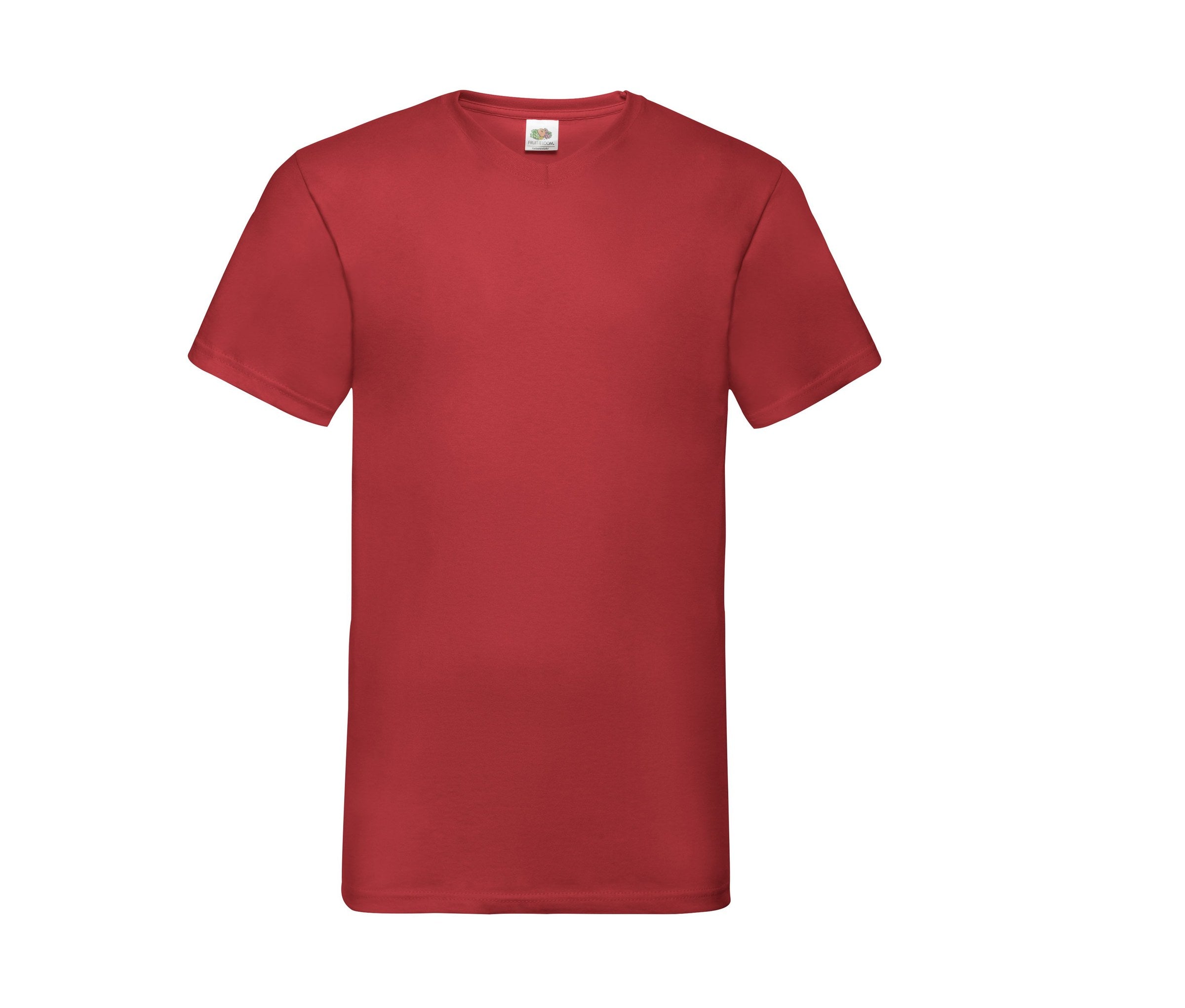 Camiseta Valueweight V-neck Fruit of the Loom SC234 en color rojo