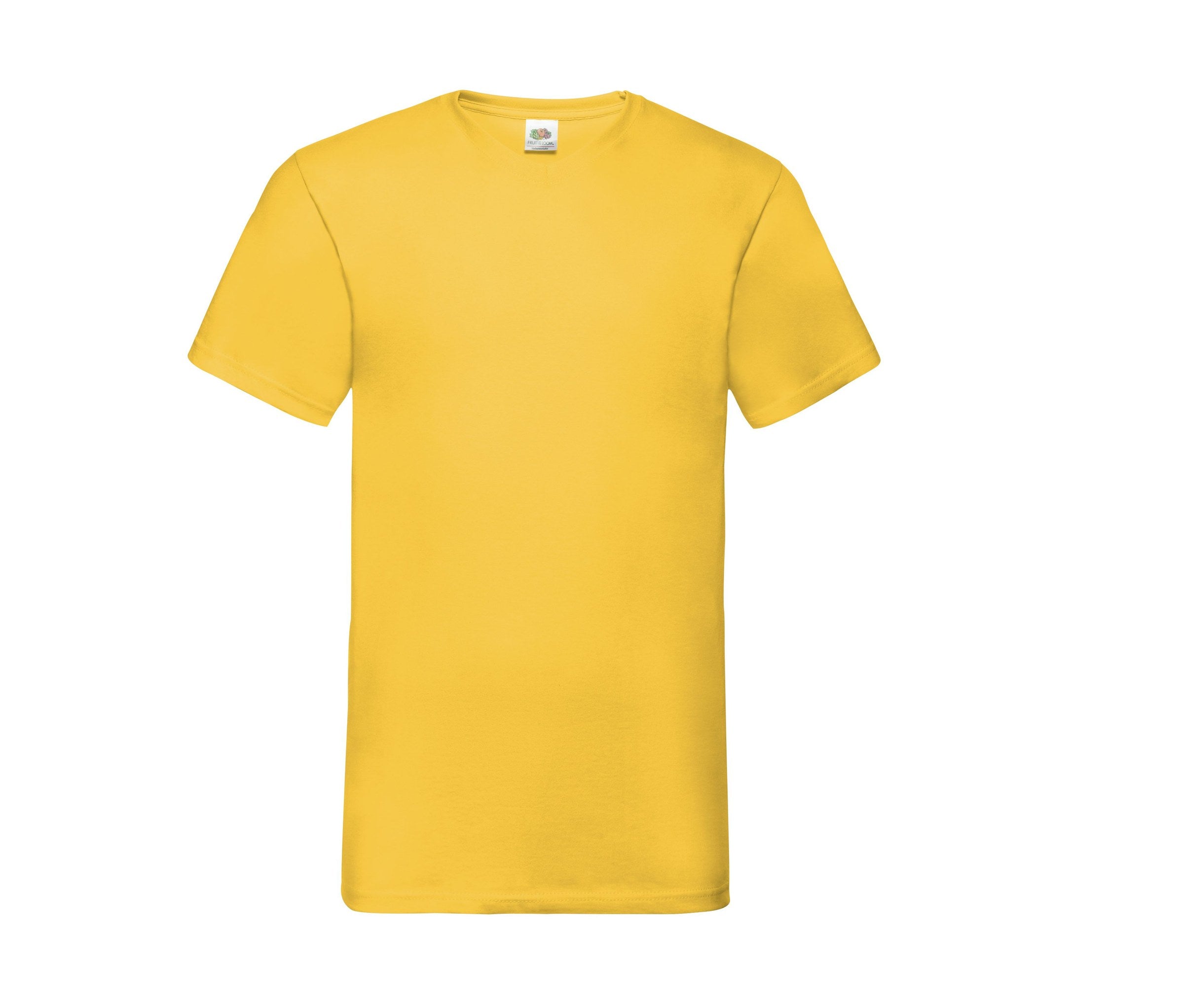 Camiseta Valueweight V-neck Fruit of the Loom SC234 en color amarillo sunflower
