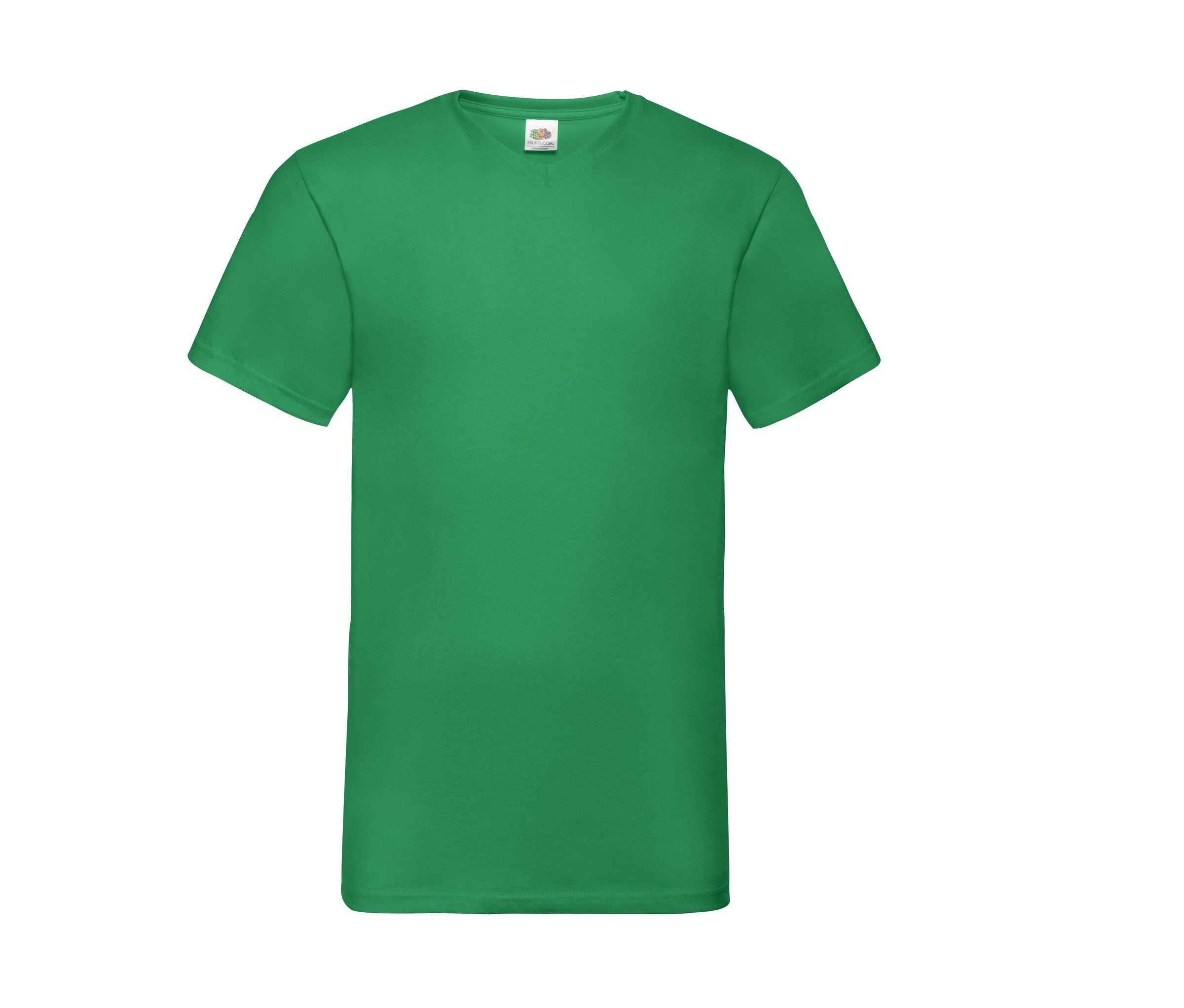 Camiseta Valueweight V-neck Fruit of the Loom SC234 en color kelly green