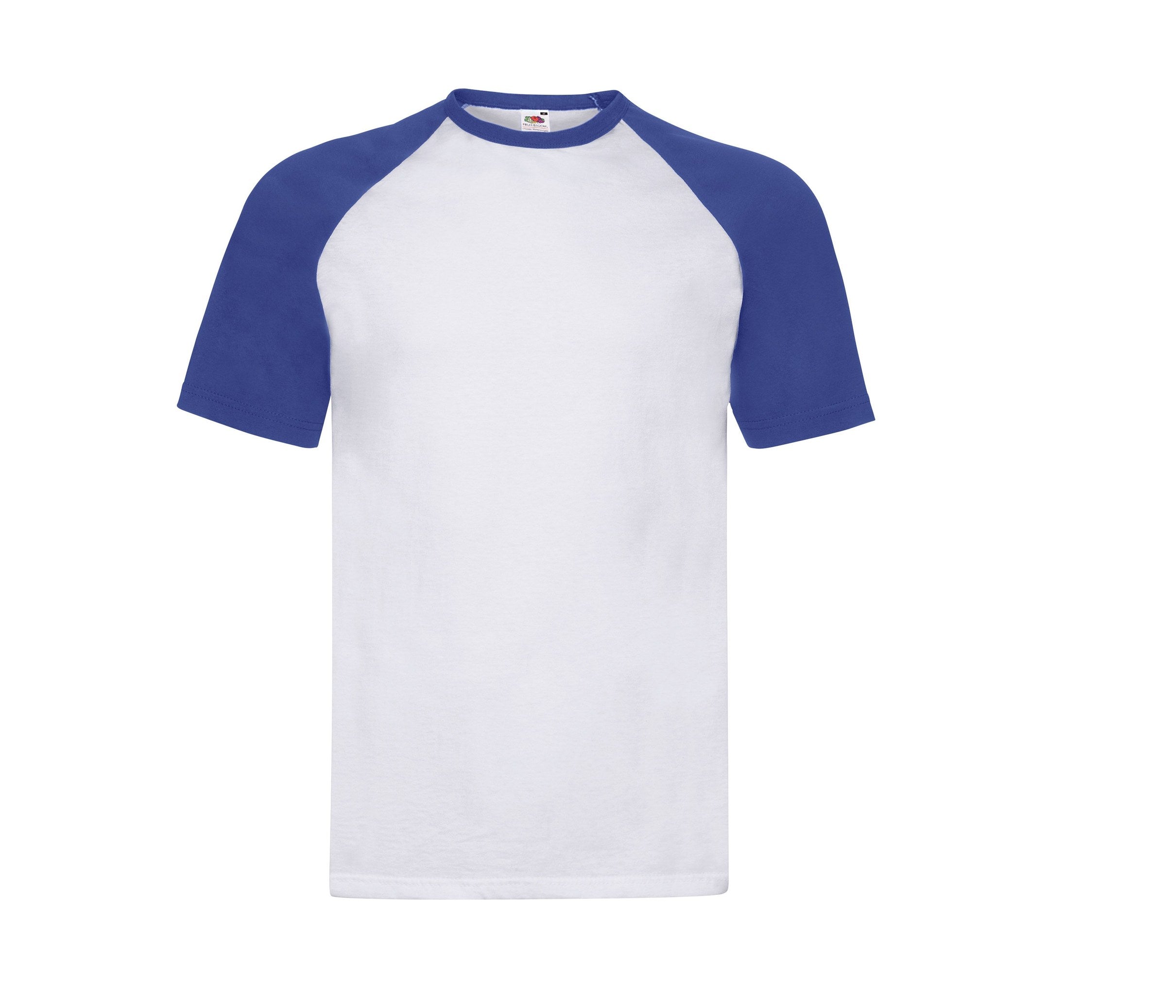 Pantalón Valueweight Short Sleeve Baseball Fruit of the Loom SC237 en color white/royal blue