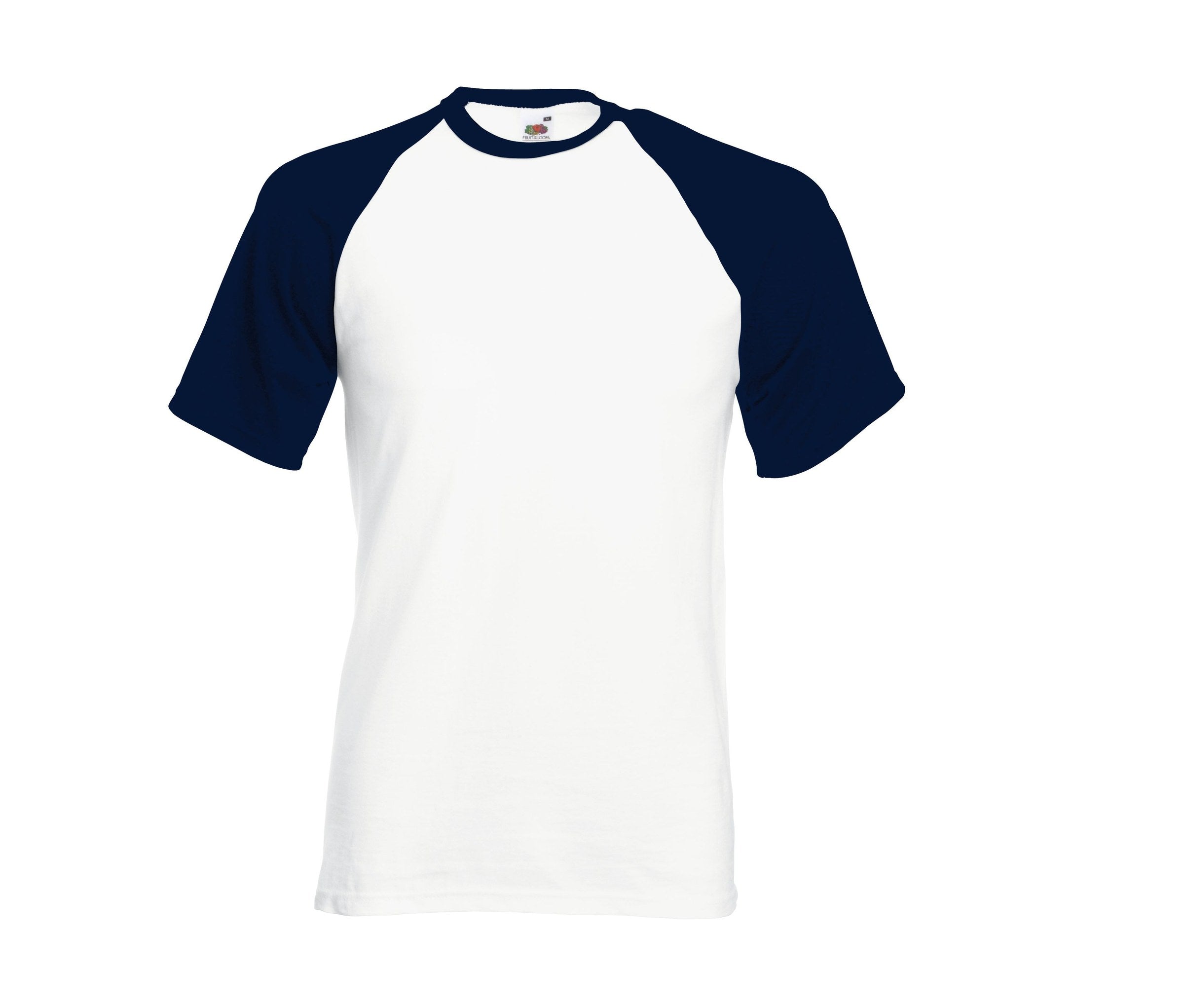 Pantalón Valueweight Short Sleeve Baseball Fruit of the Loom SC237 en color white/deep navy