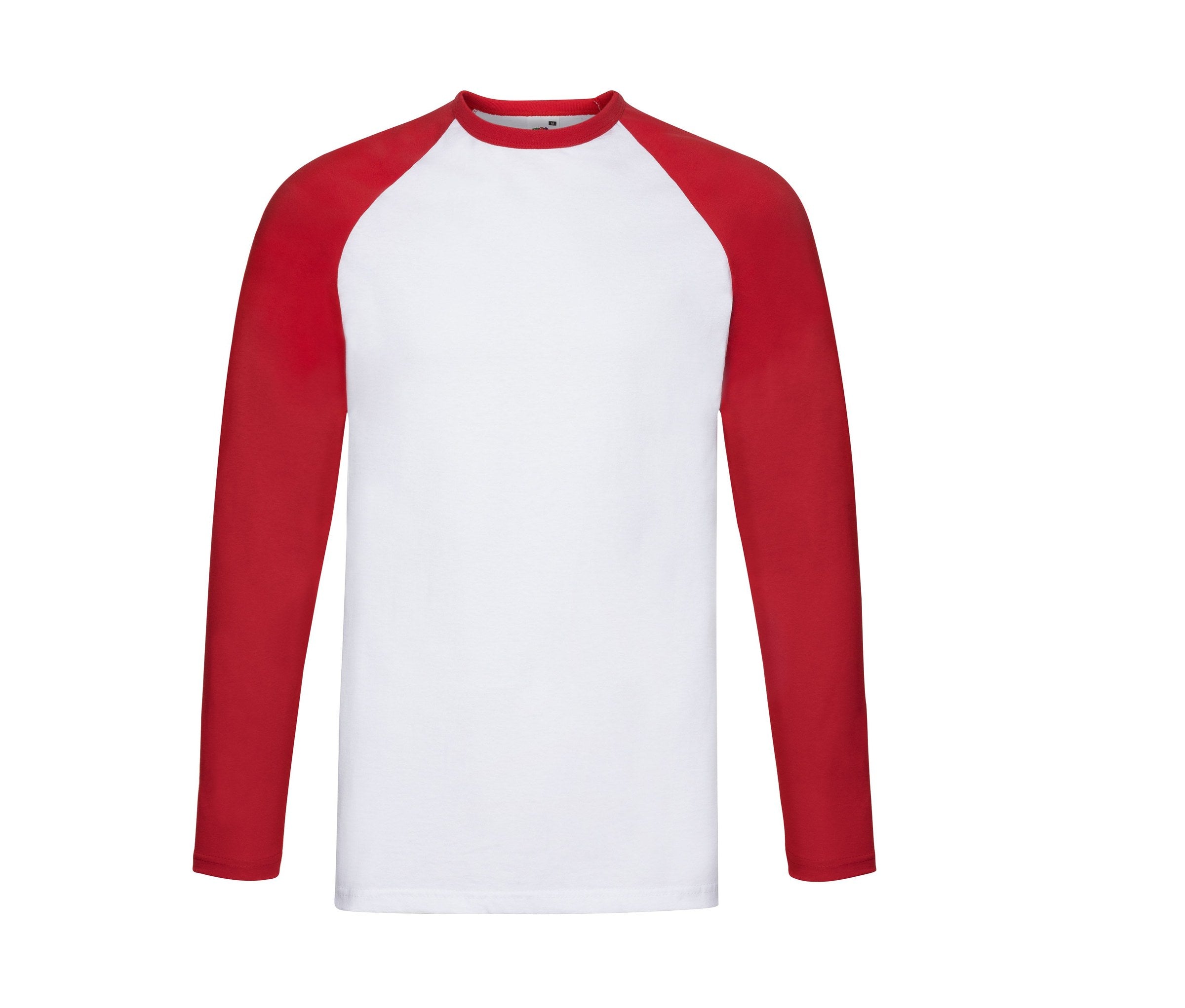 Pantalón Valueweight Short Sleeve Baseball Fruit of the Loom SC238 en color white/red