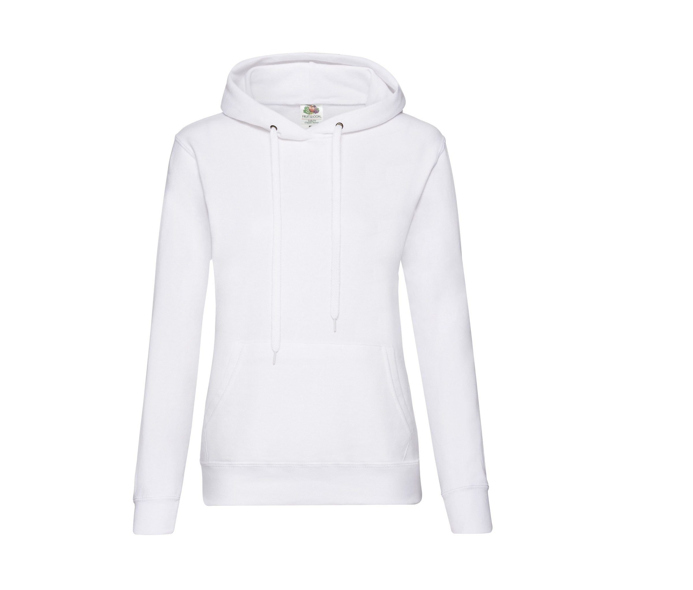 Sudadera Ladies Classic Hooded Sweat Fruit of the Loom SC269 en color blanco
