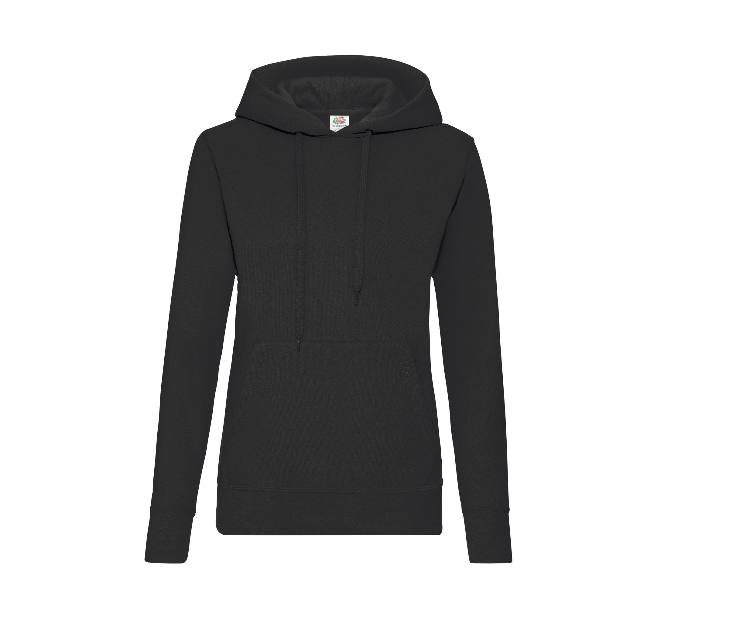 Sudadera Ladies Classic Hooded Sweat Fruit of the Loom SC269 en color negro