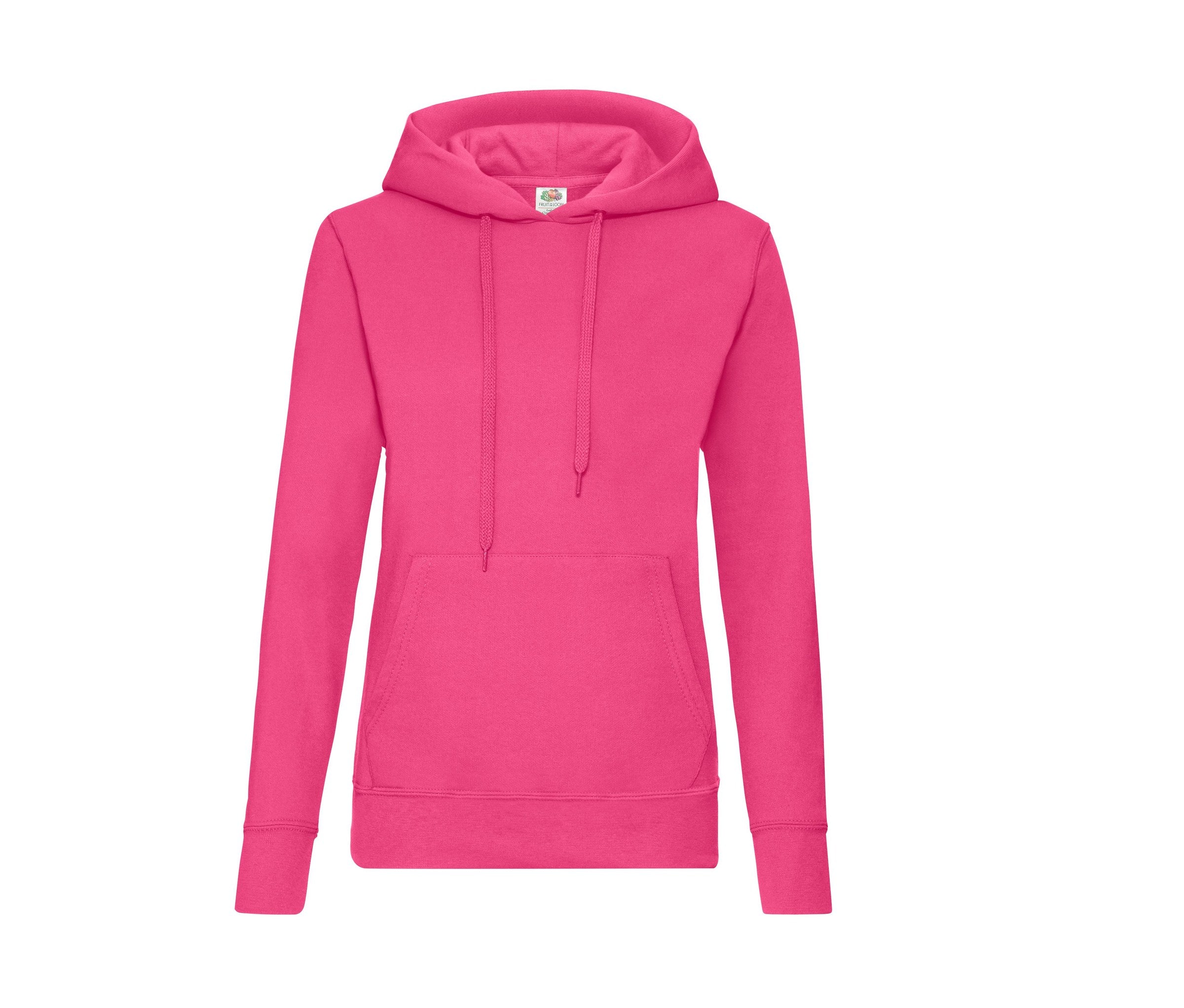 Sudadera Ladies Classic Hooded Sweat Fruit of the Loom SC269 en color fucsia