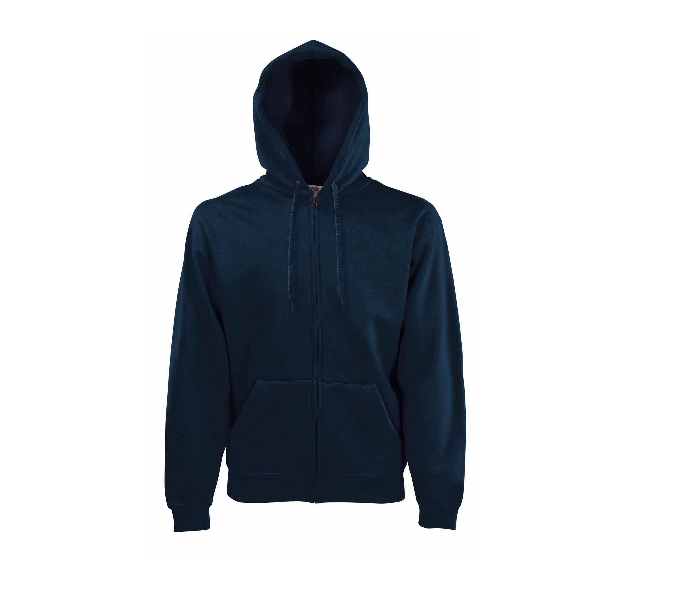 Sudadera Premium Hooded Sweat Jacket Fruit of the Loom SC274 en color deep navy