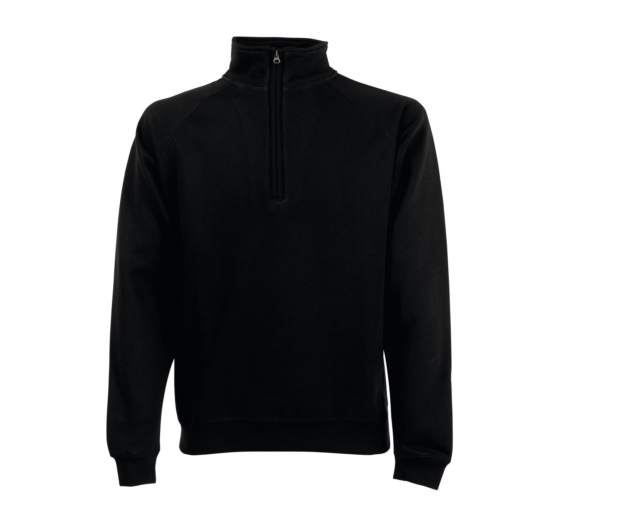 Sudadera Premium ZIP Neck Sweat Fruit of the Loom SC276 en color negro