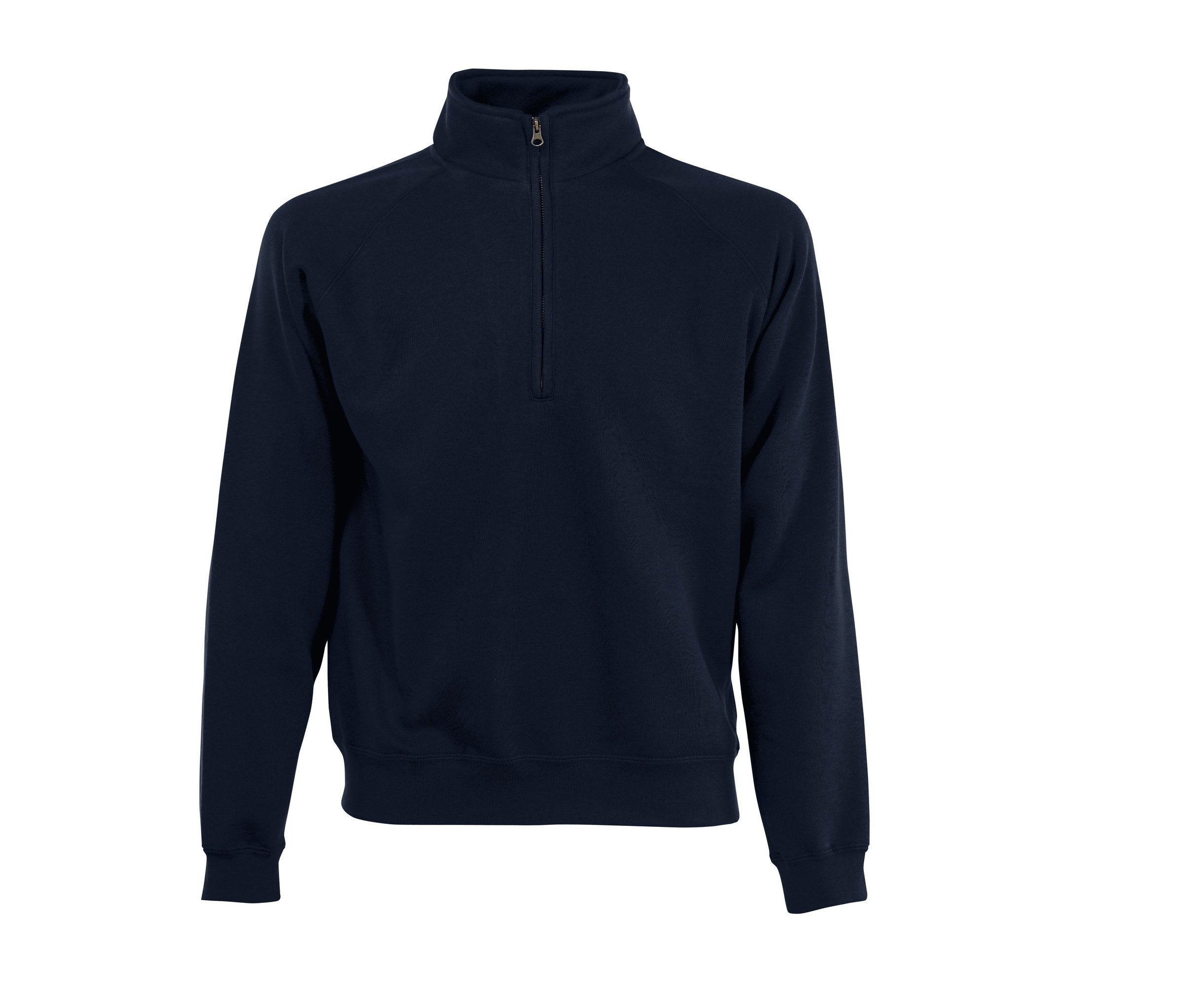 Sudadera Premium ZIP Neck Sweat Fruit of the Loom SC276 en color deep navy