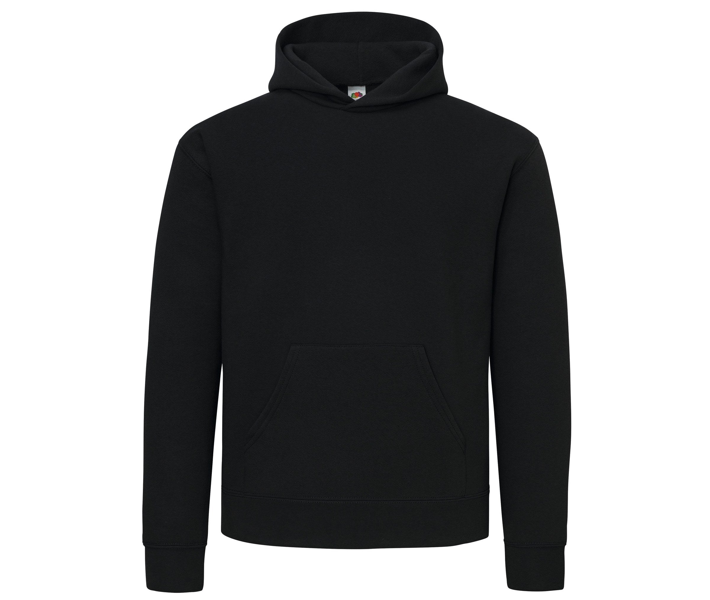 Sudadera Supercotton™ Hooded Sweat Fruit of the Loom SC278 en color negro