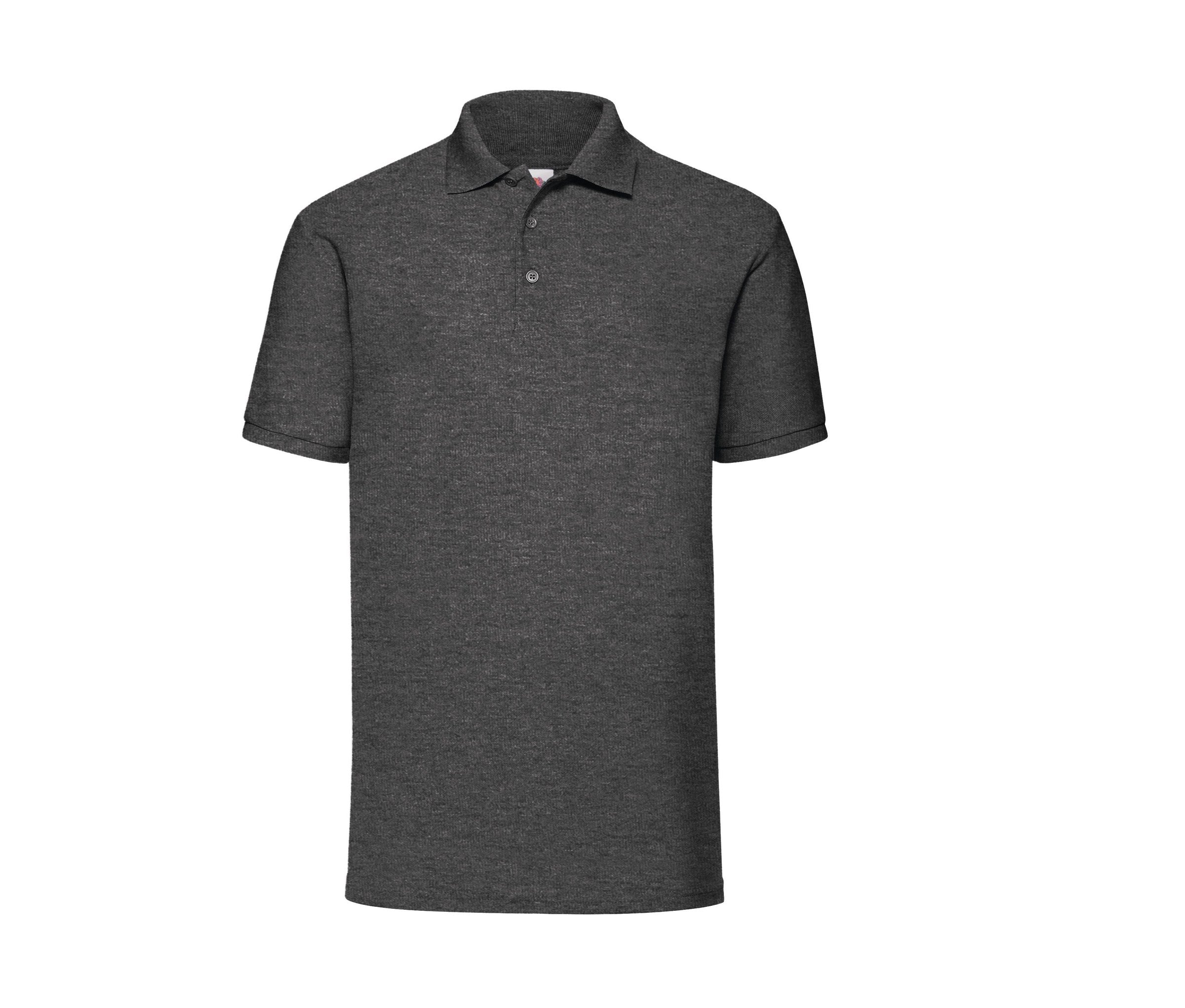 Polo 65/35 Polo Fruit of the Loom SC280 en color gris jaspeado oscuro