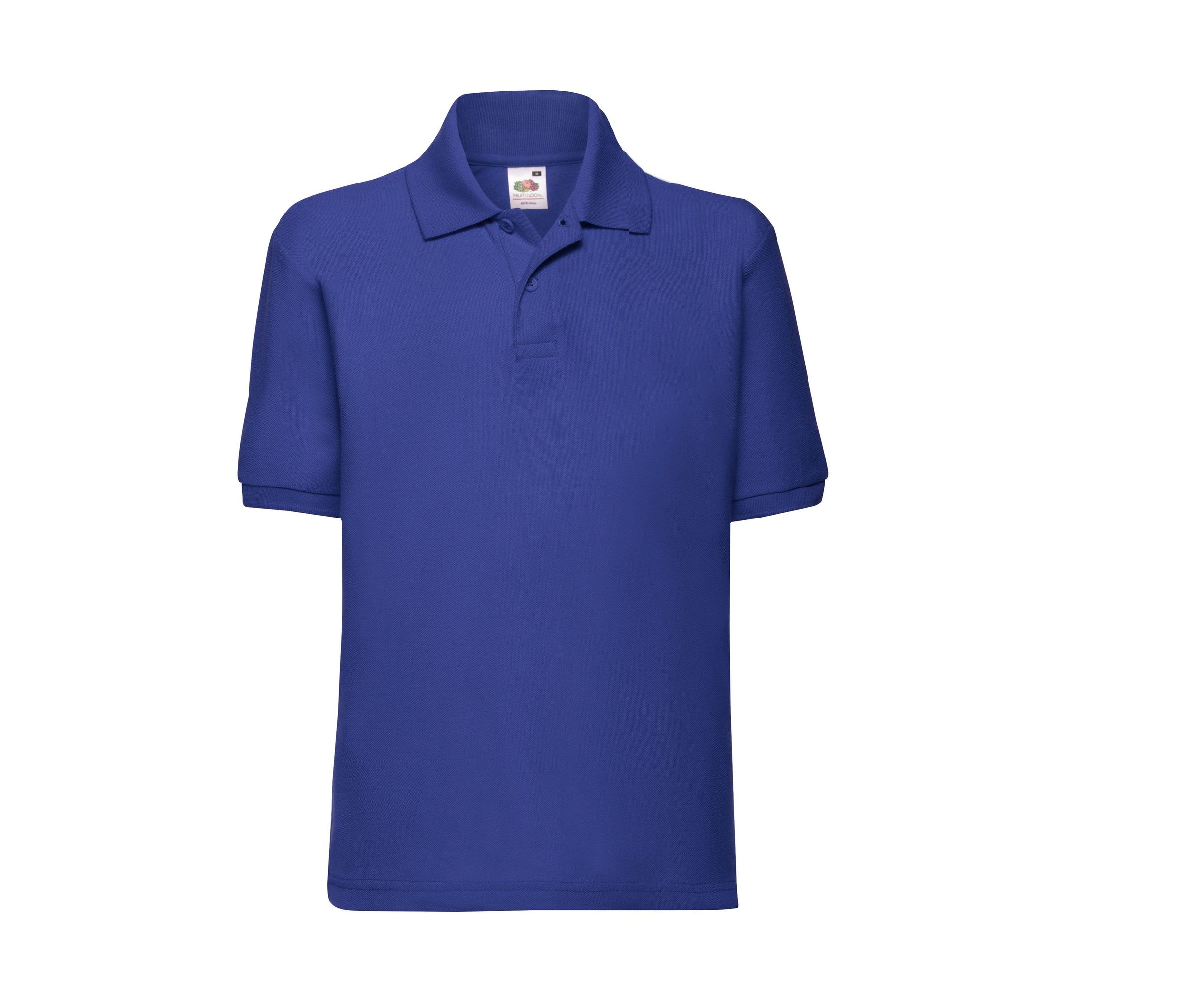 Polo Kids 65/35 Long Sleeve Polo Fruit of the Loom SC3417 en color azul real