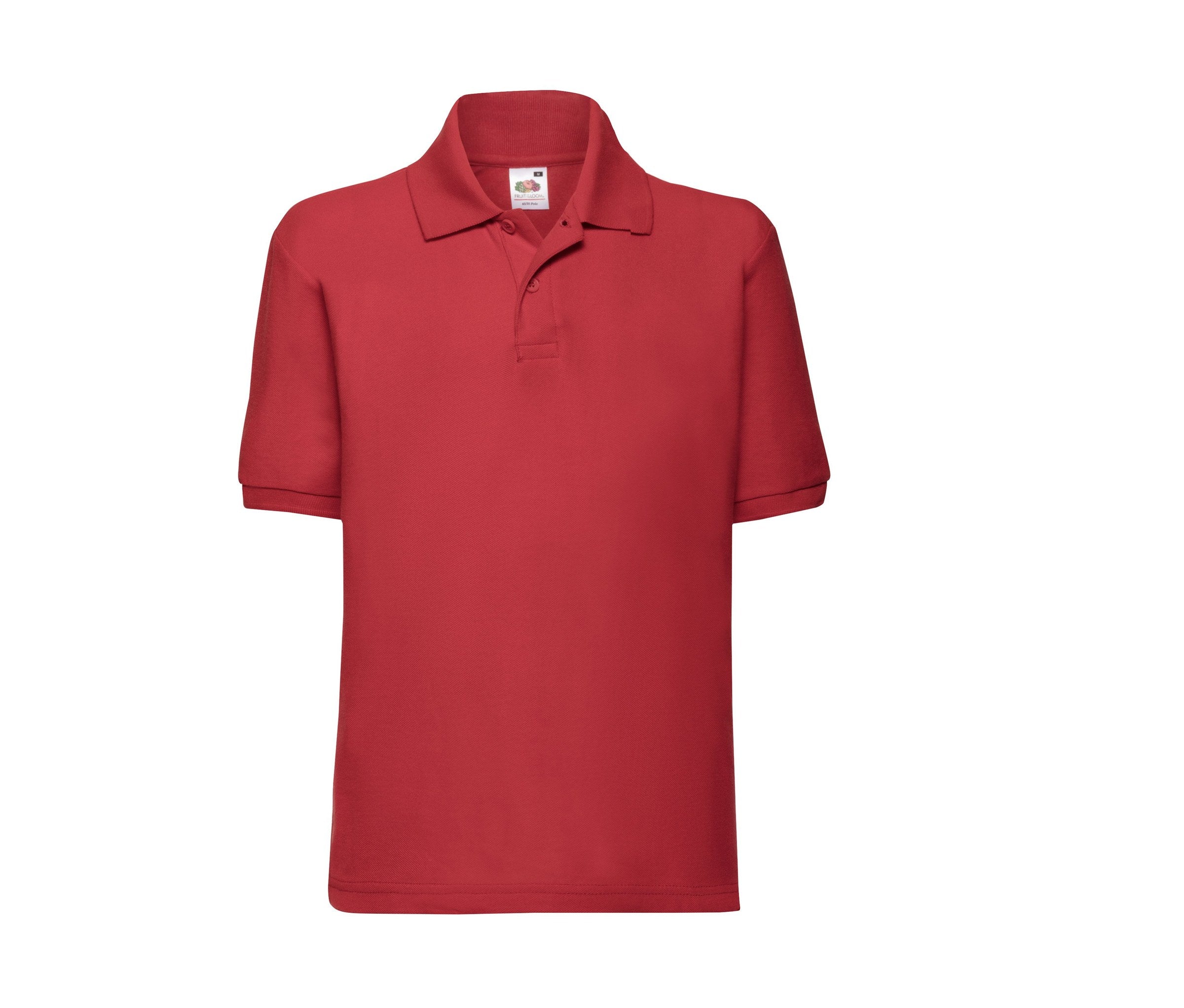 Polo Kids 65/35 Long Sleeve Polo Fruit of the Loom SC3417 en color rojo
