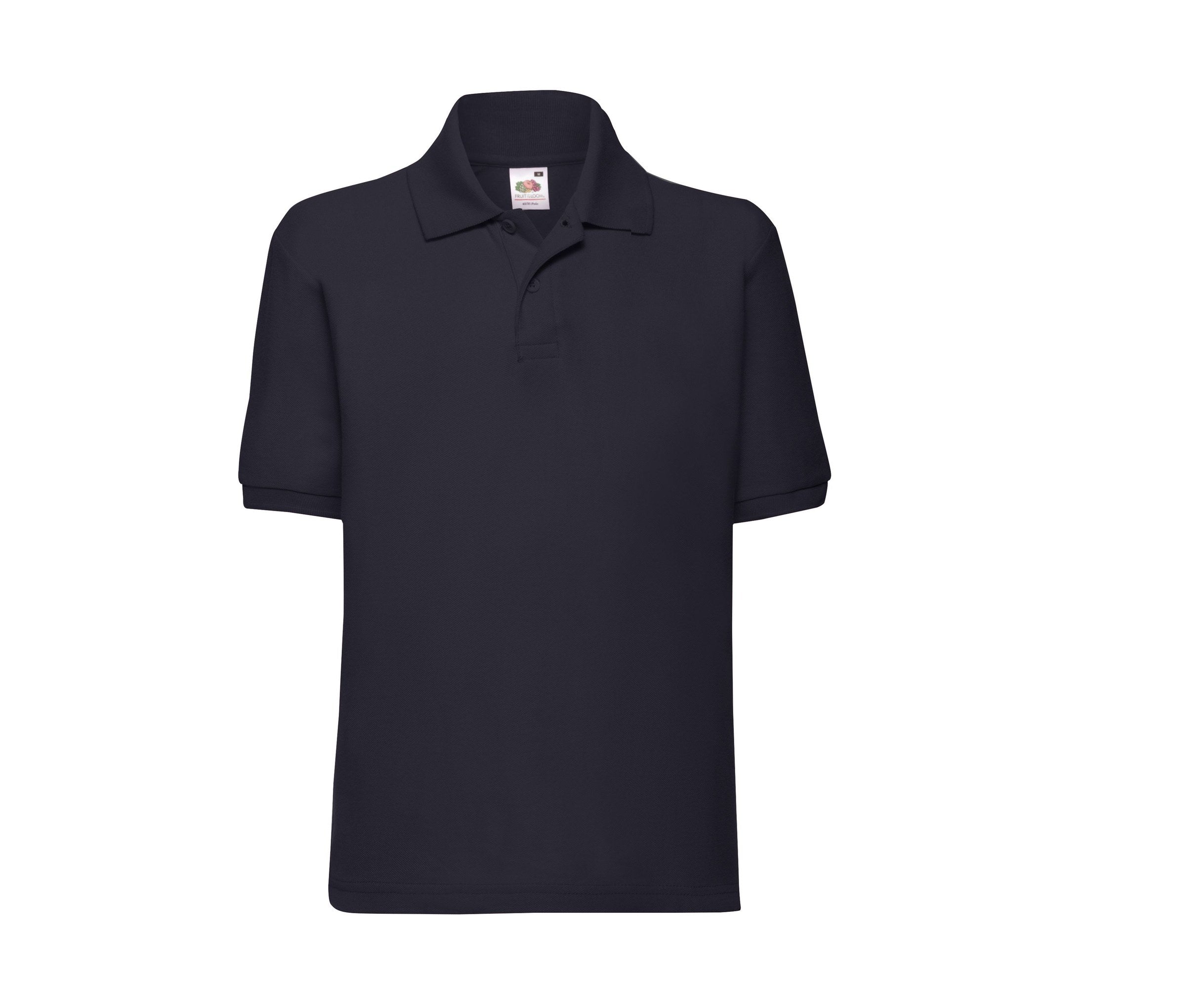 Polo Kids 65/35 Long Sleeve Polo Fruit of the Loom SC3417 en color deep navy