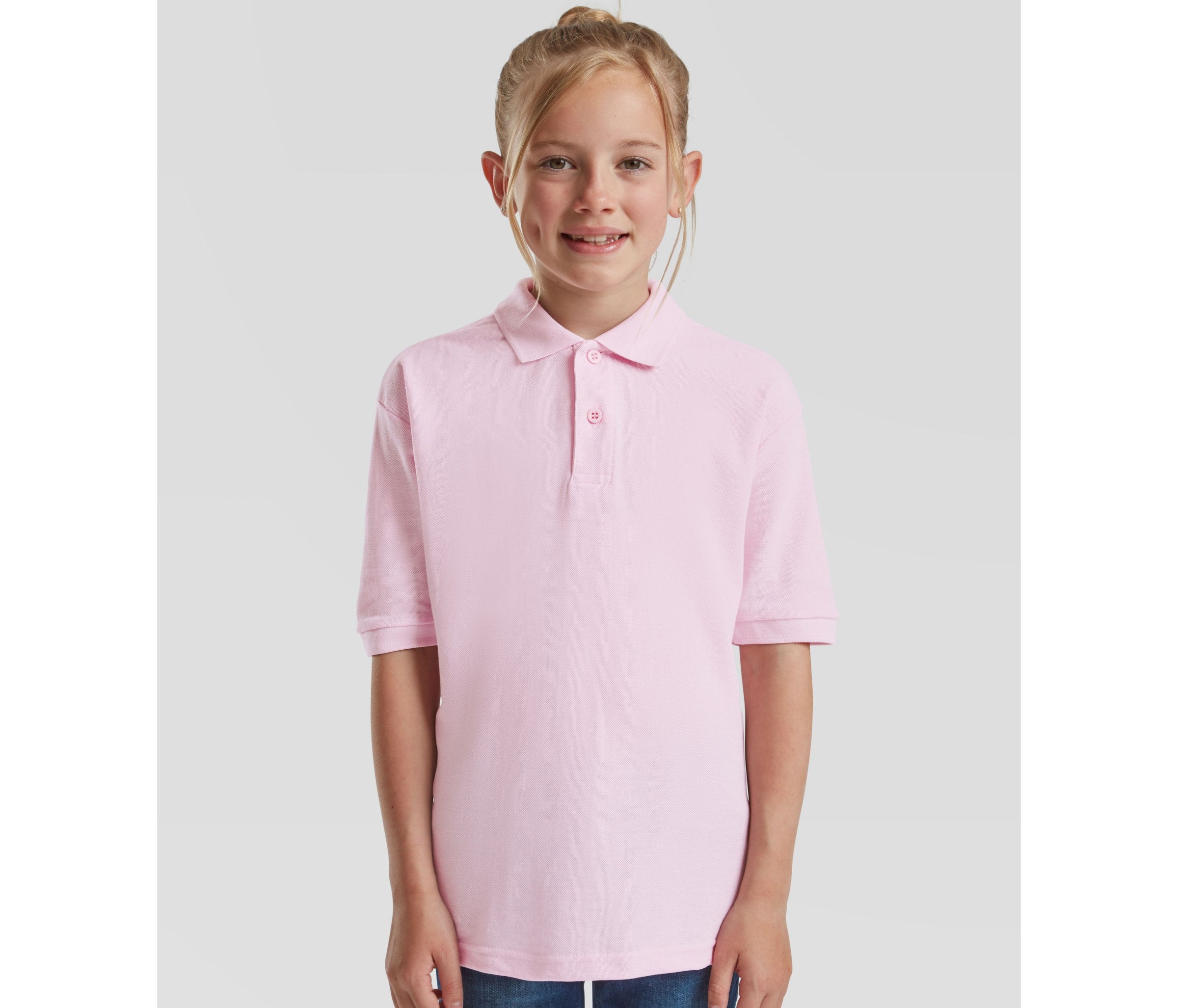 Polo Kids 65/35 Long Sleeve Polo - Fruit of the Loom SC3417