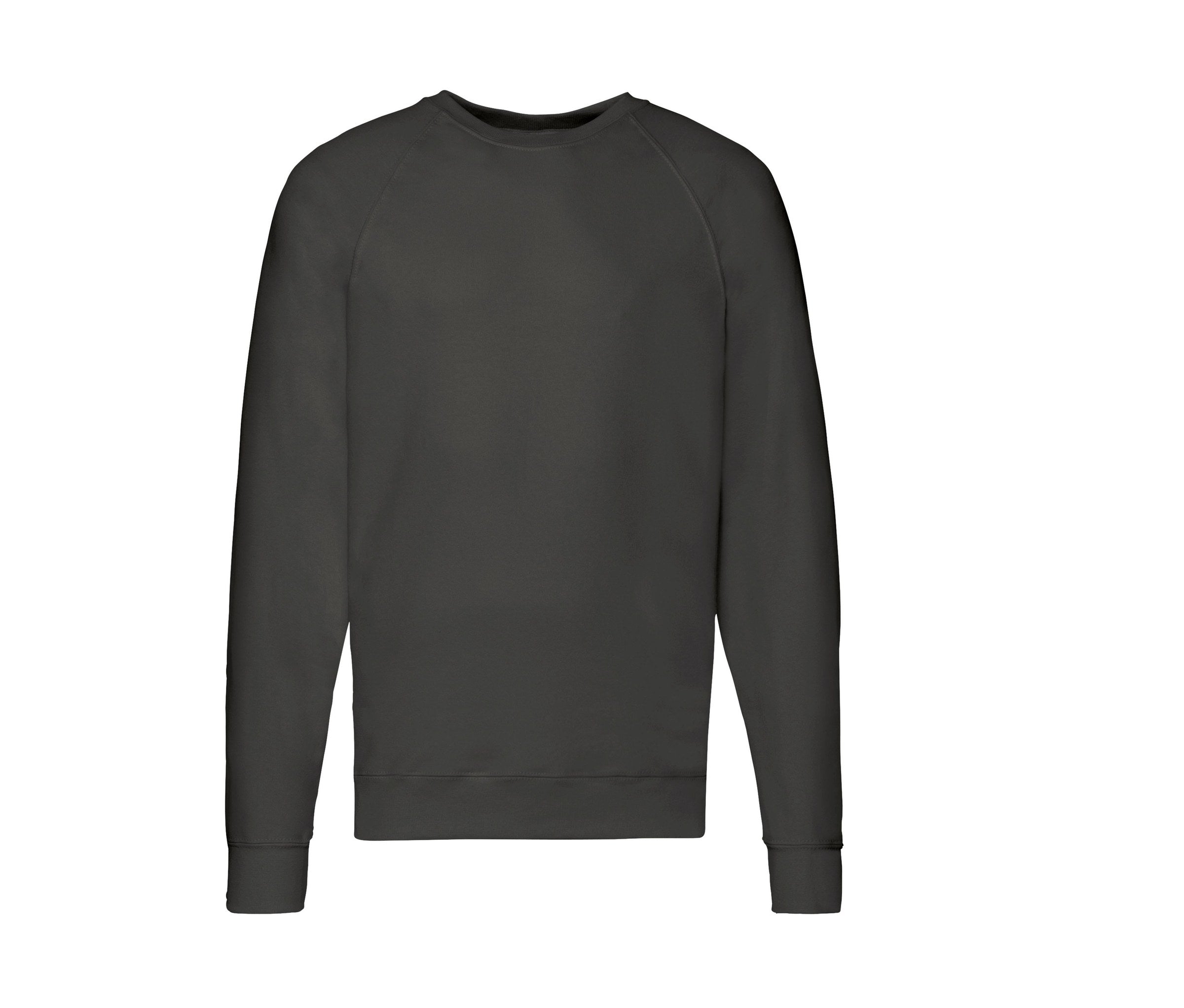 Sudadera Lightweight Raglan Sweat Fruit of the Loom SC360 en color graphite grey