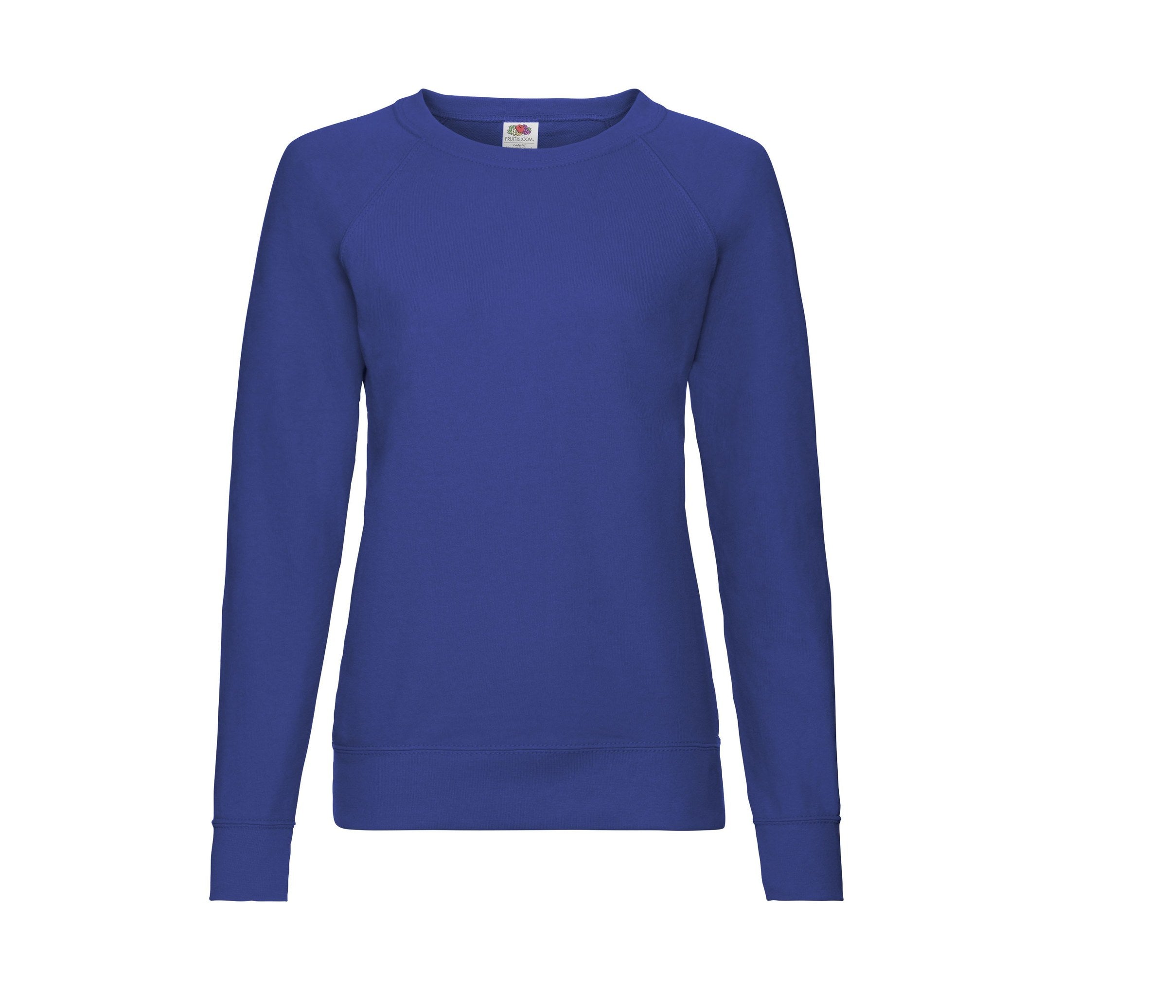 Sudadera Ladies Lightweight Raglan Sweat Fruit of the Loom SC361 en color azul real