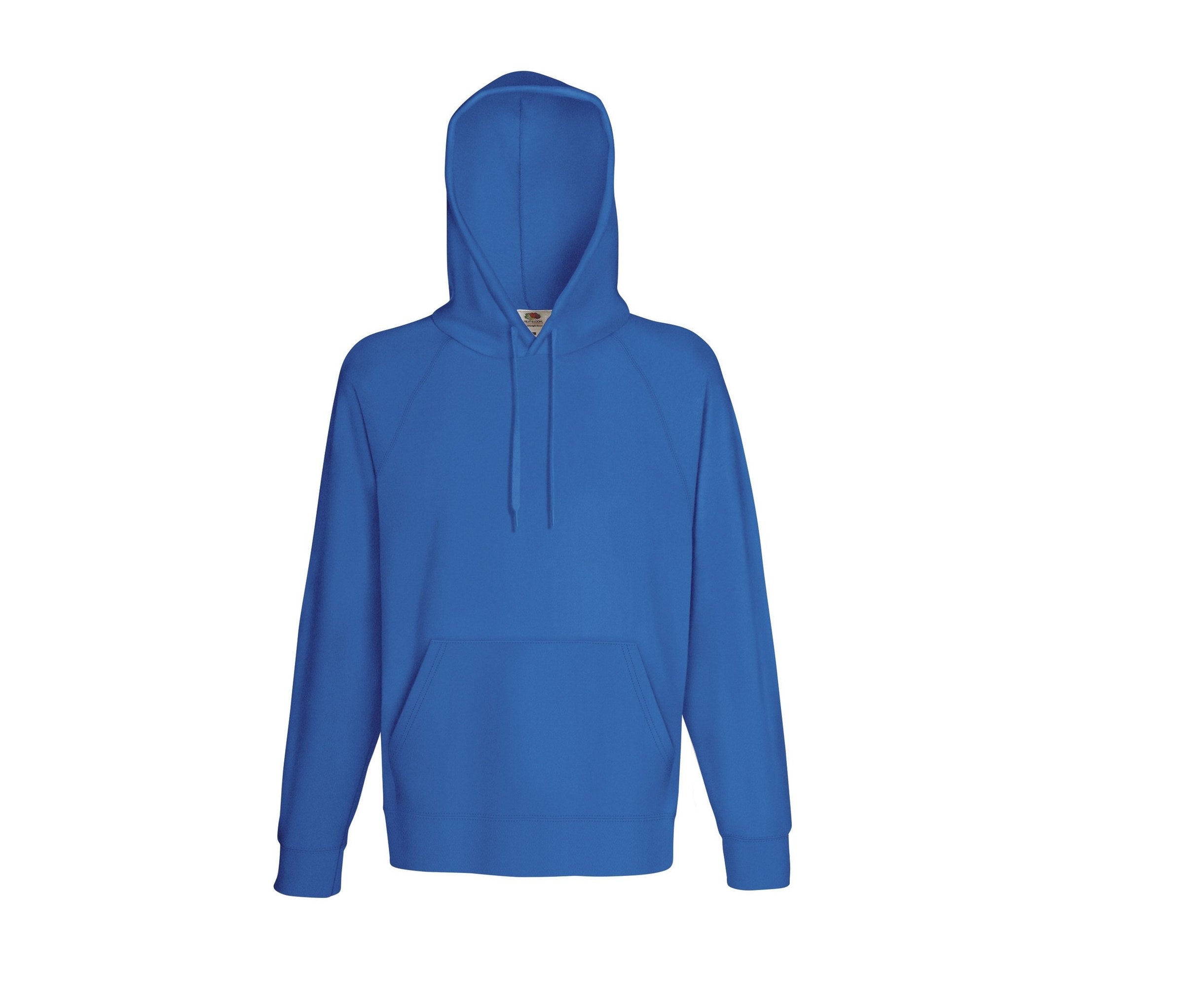 Sudadera Lightweight Hooded Sweat Fruit of the Loom SC362 en color azul real