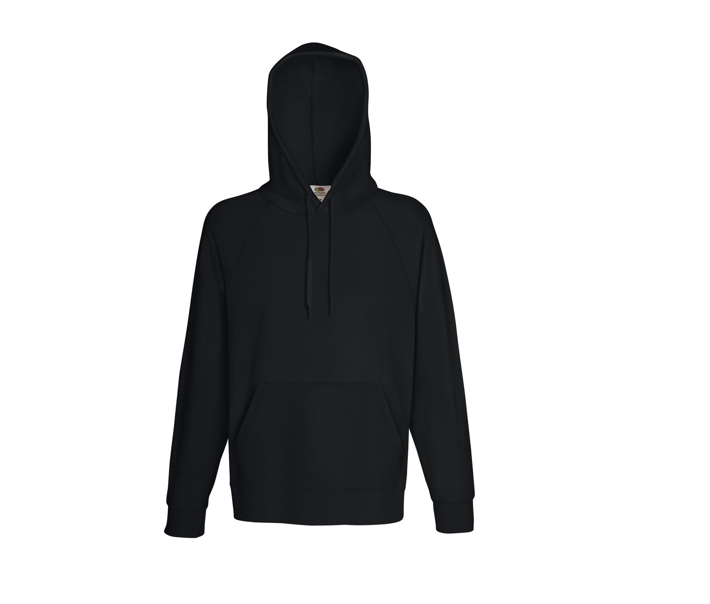 Sudadera Lightweight Hooded Sweat Fruit of the Loom SC362 en color negro