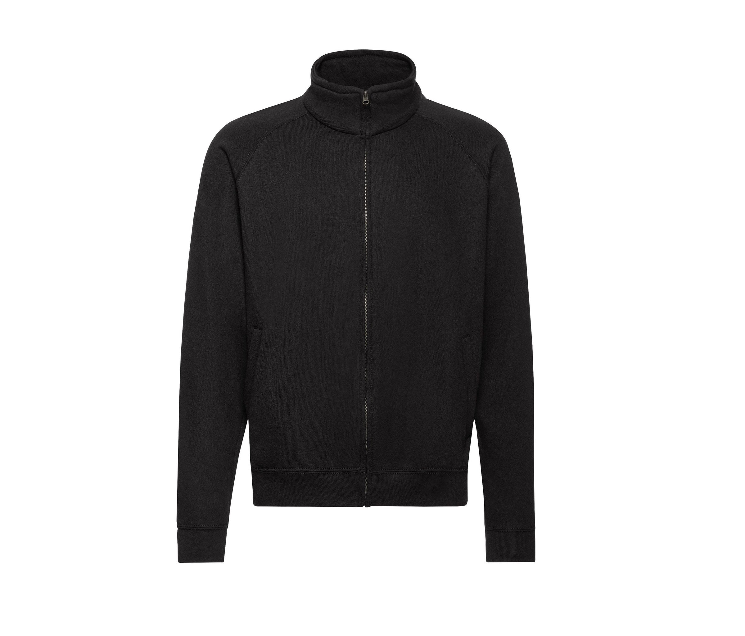Sudadera Classic Sweat Jacket Fruit of the Loom SC365 en color negro