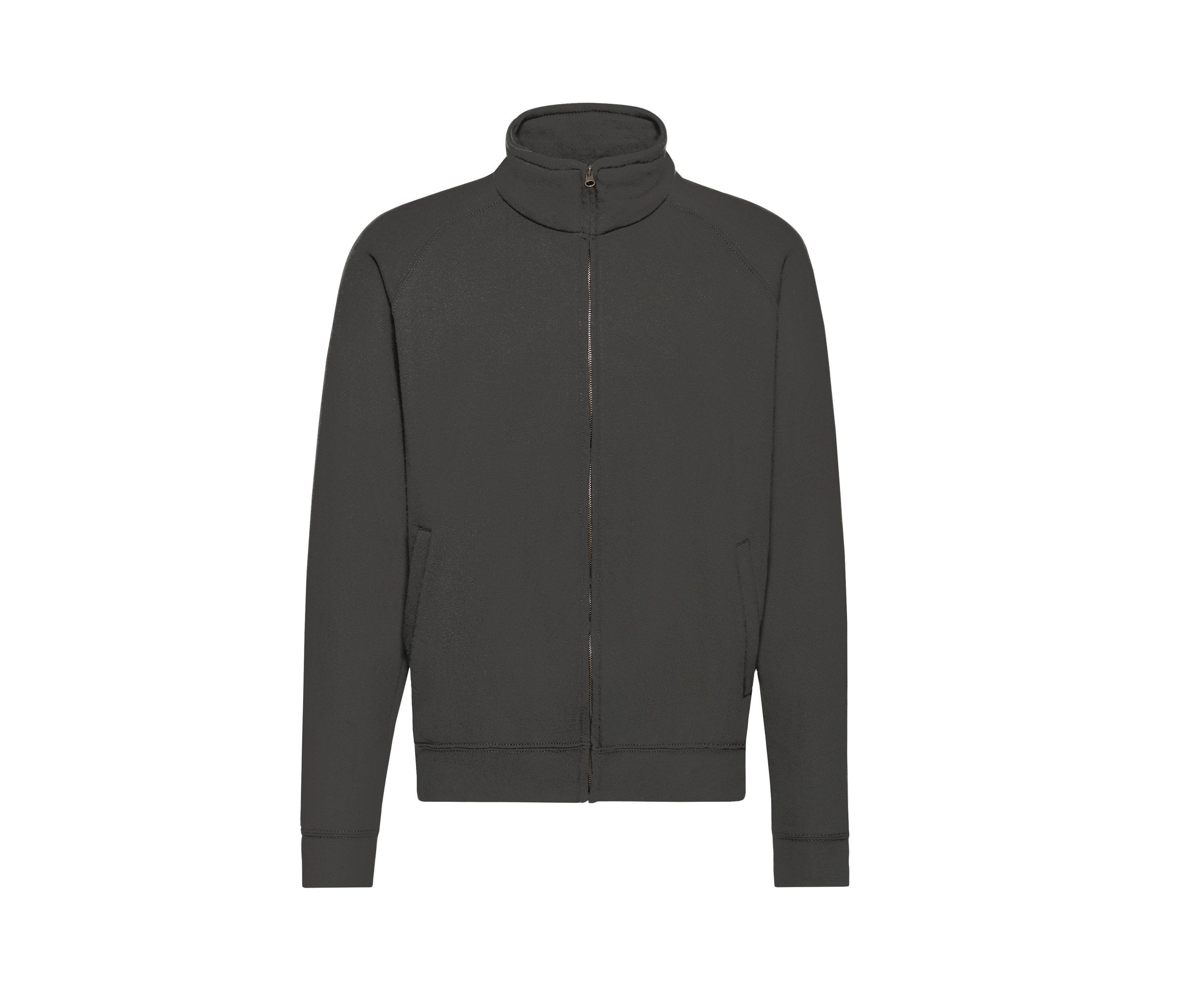 Sudadera Classic Sweat Jacket Fruit of the Loom SC365 en color graphite grey