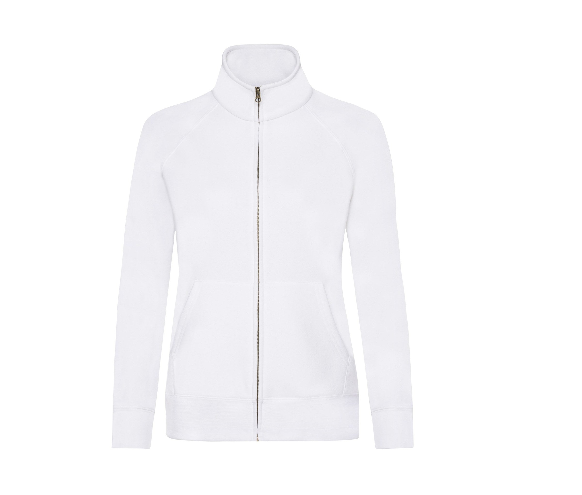 Sudadera Ladies Premium Sweat Jacket Fruit of the Loom SC366 en color blanco