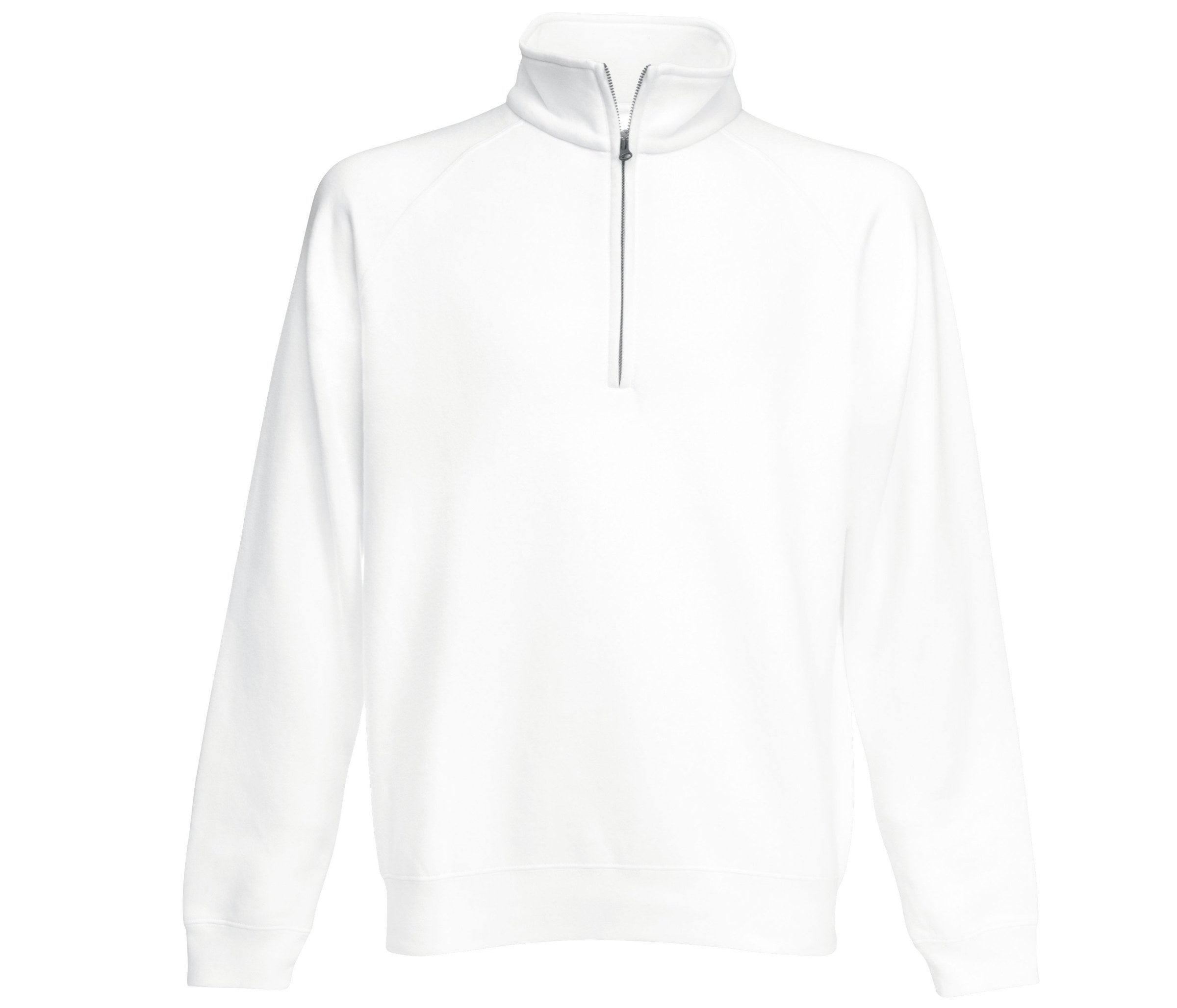 Sudadera Classic ZIP Neck Sweat Fruit of the Loom SC376 en color blanco