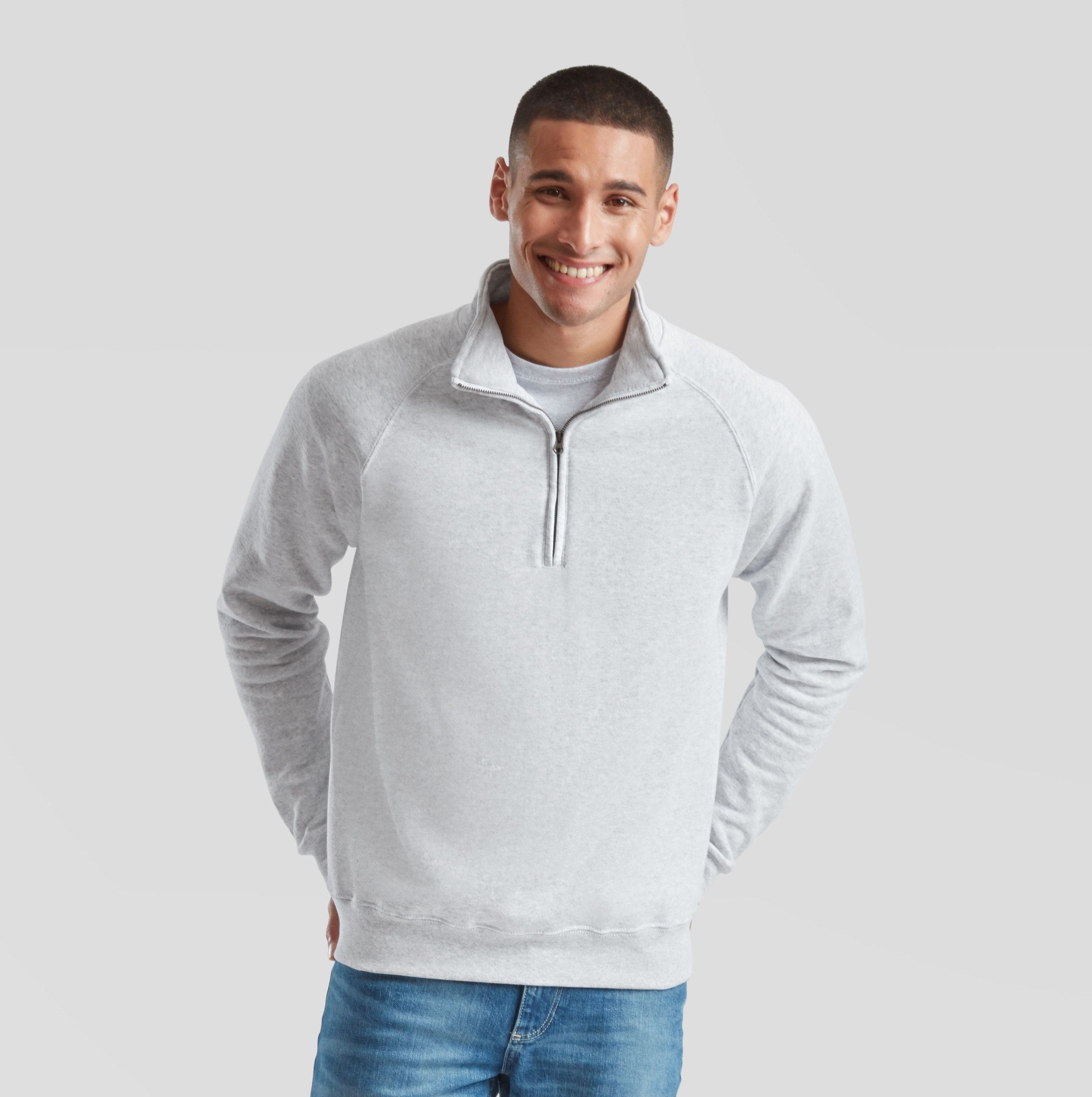 Sudadera Classic ZIP Neck Sweat - Fruit of the Loom SC376