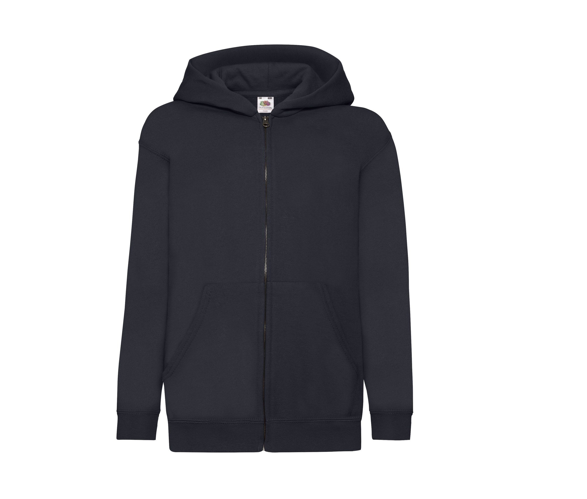 Sudadera Kids Classic Hooded Sweat Jacket Fruit of the Loom SC379 en color deep navy