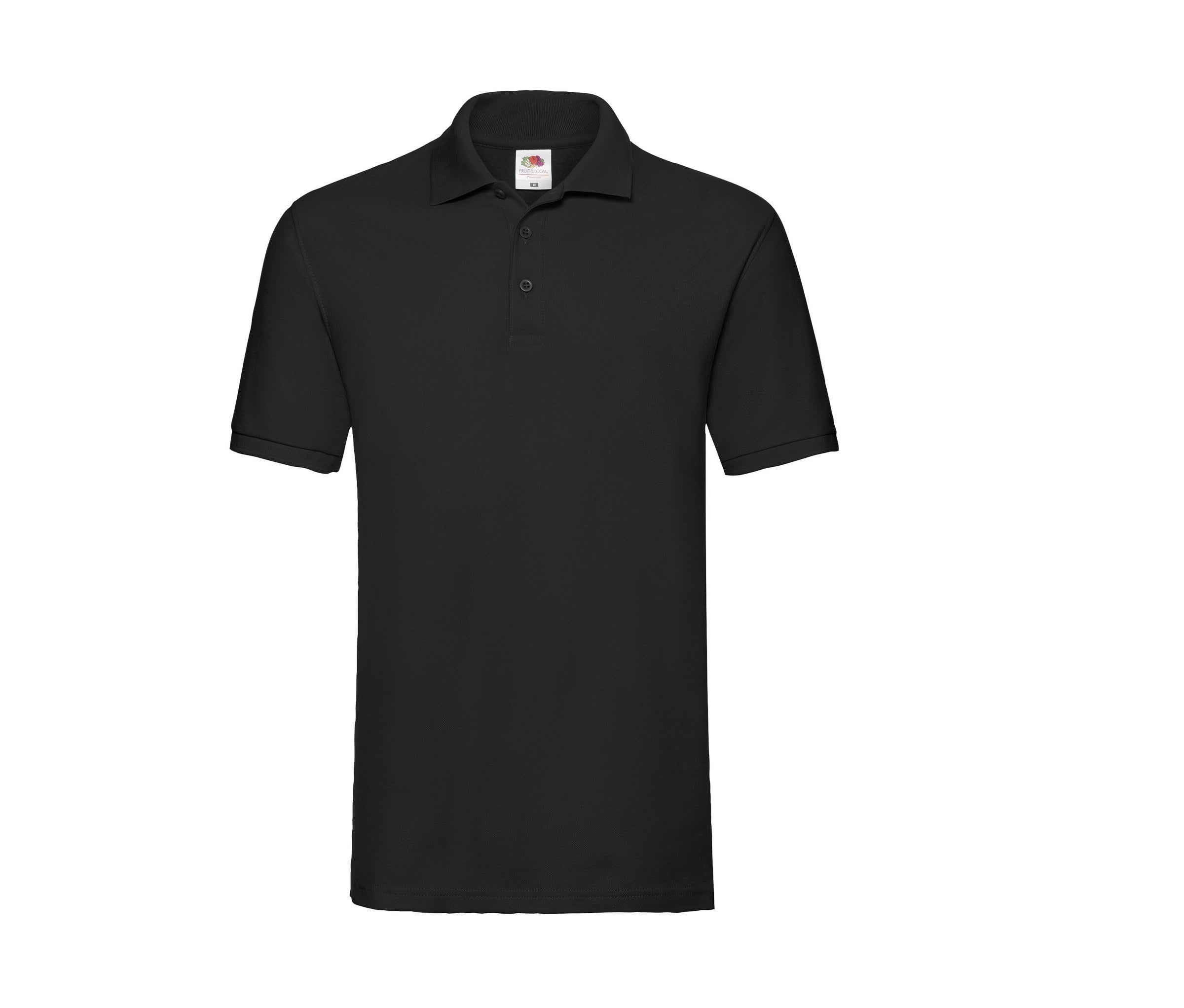 Polo Premium Polo Fruit of the Loom SC385 en color negro