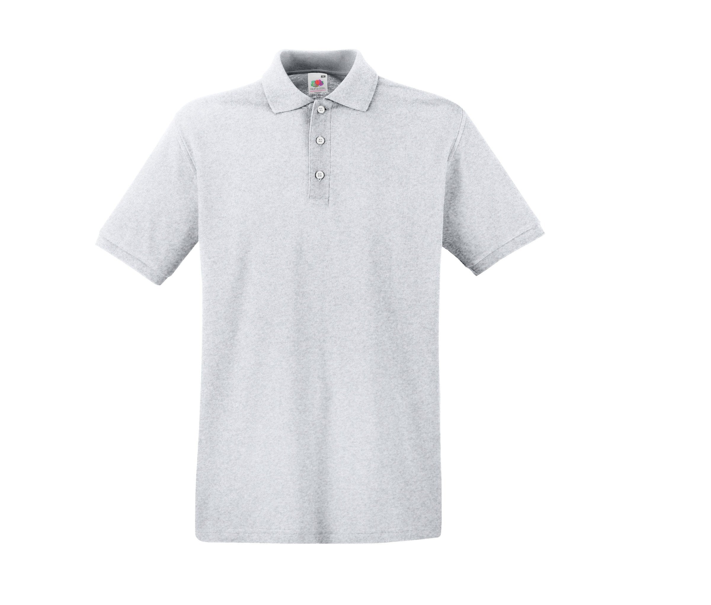 Polo Premium Polo Fruit of the Loom SC385 en color gris jaspeado