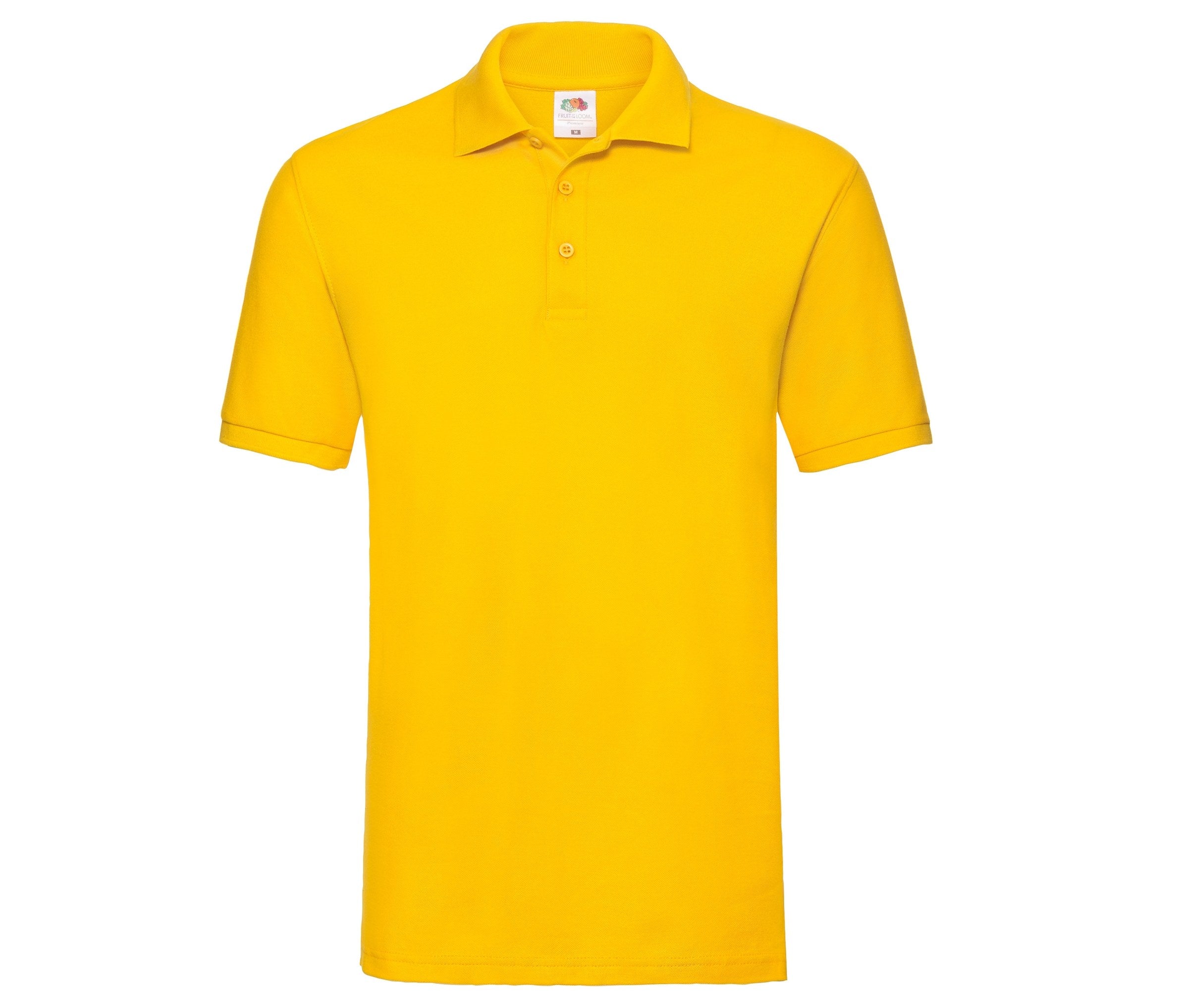 Polo Premium Polo Fruit of the Loom SC385 en color amarillo sunflower