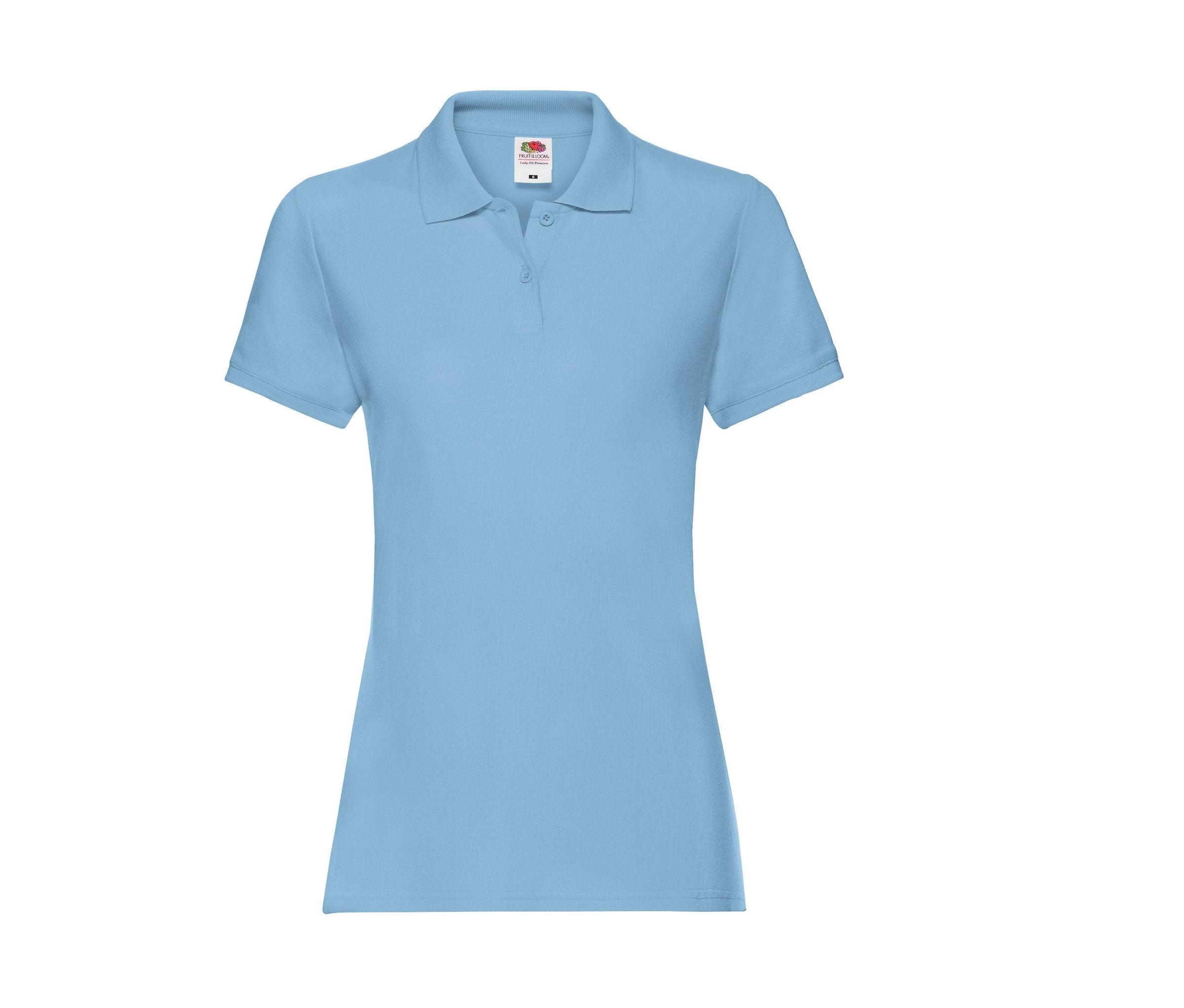 Polo Ladies Premium Polo Fruit of the Loom SC386 en color azul cielo