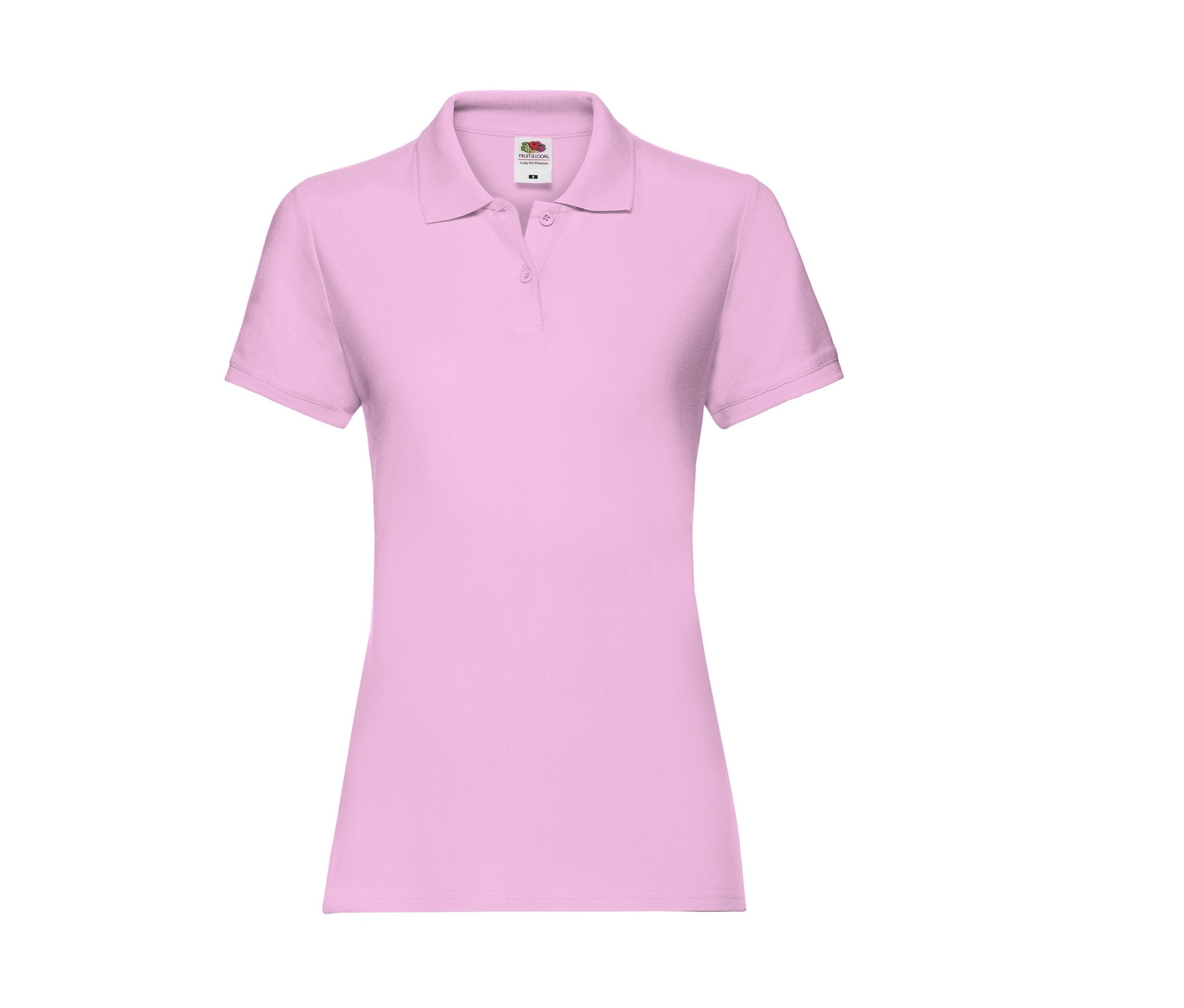 Polo Ladies Premium Polo Fruit of the Loom SC386 en color rosa claro