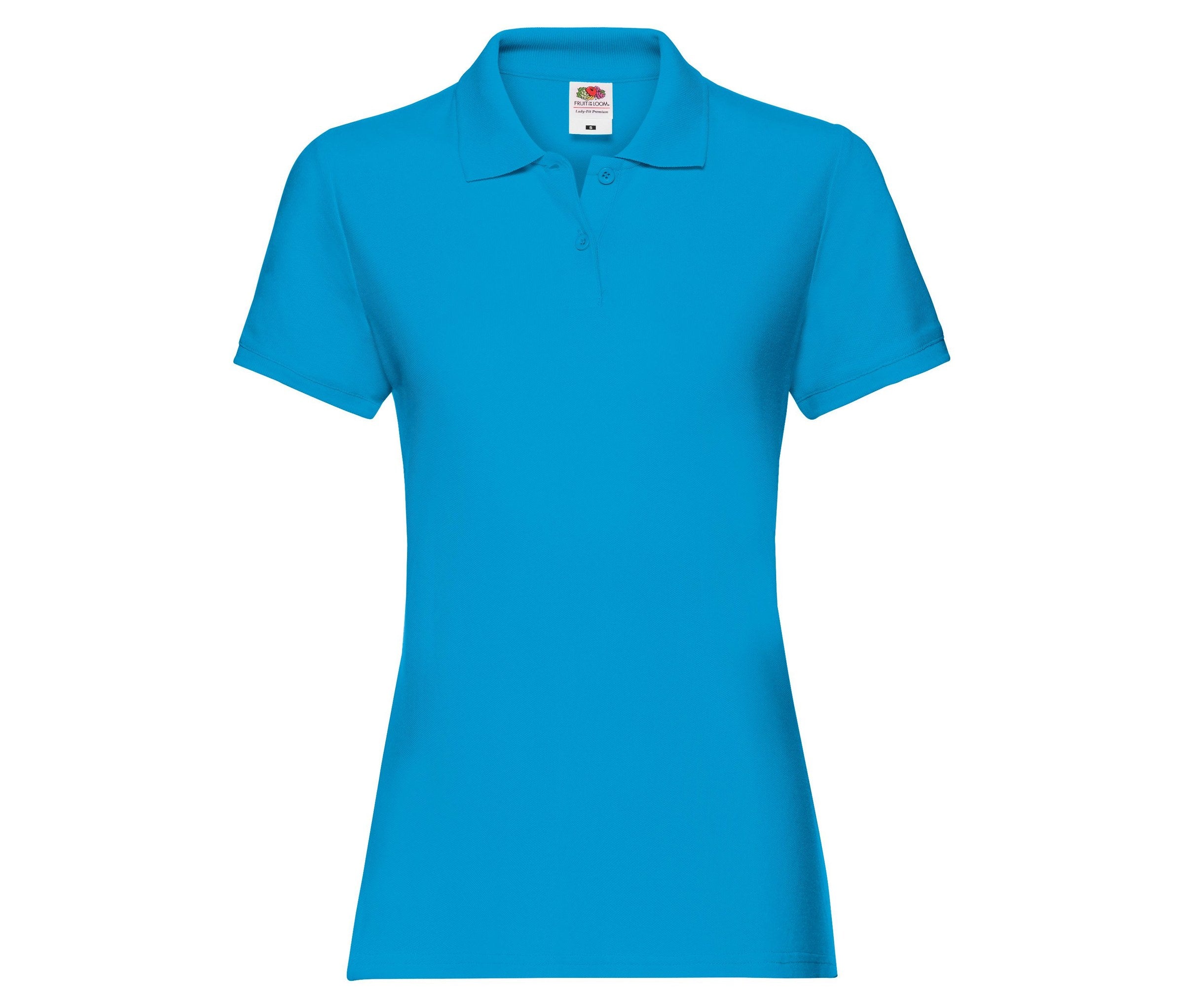 Polo Ladies Premium Polo Fruit of the Loom SC386 en color azul azure