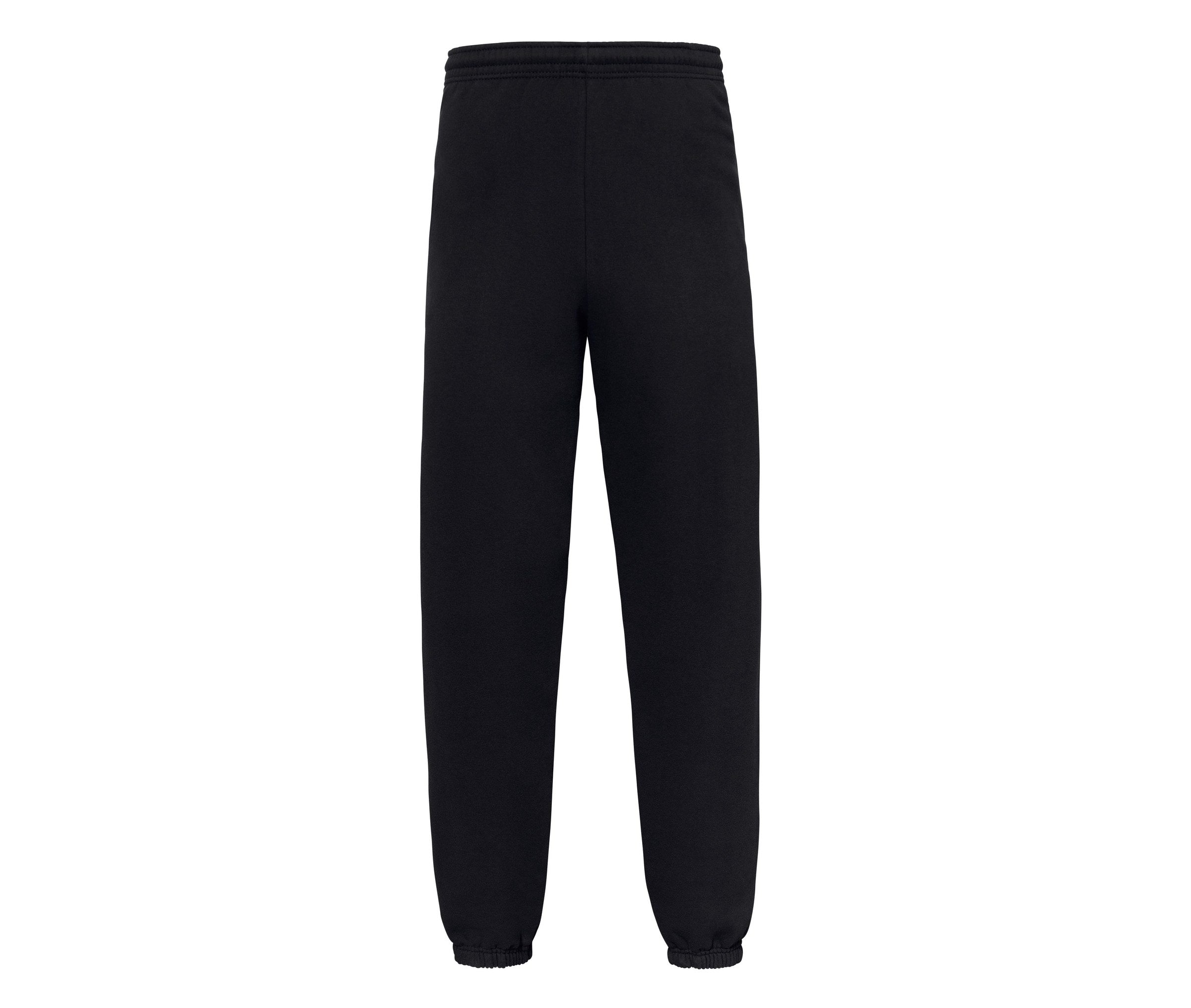 Pantalón Iconic Premium Elasticated Cuff JOG Pants Fruit of the Loom SC4056 en color negro